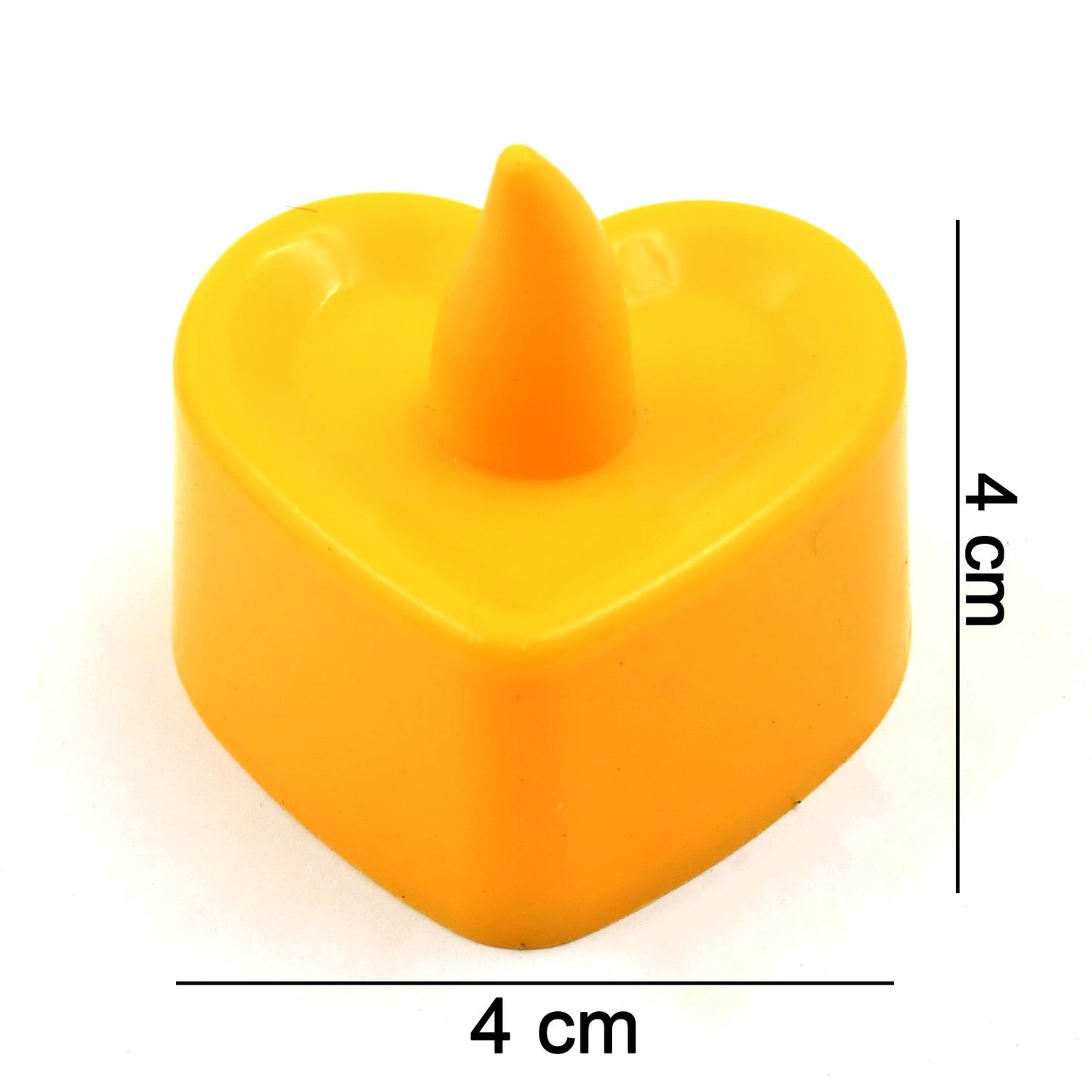 Heart Shape Battery Operated Tea Light LED Candles, for Decoration Use (24 Pc Set) - Springkart 