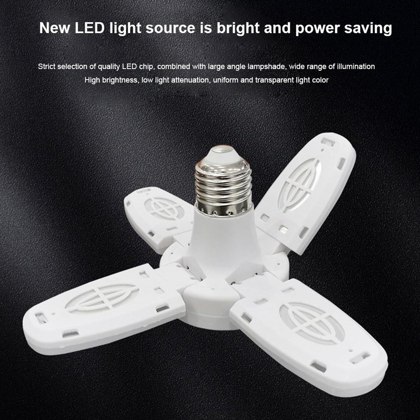Fan Blade Led Bulb 28V Foldable LED Blade Fan Bulb ( 1 pc ) - Springkart 