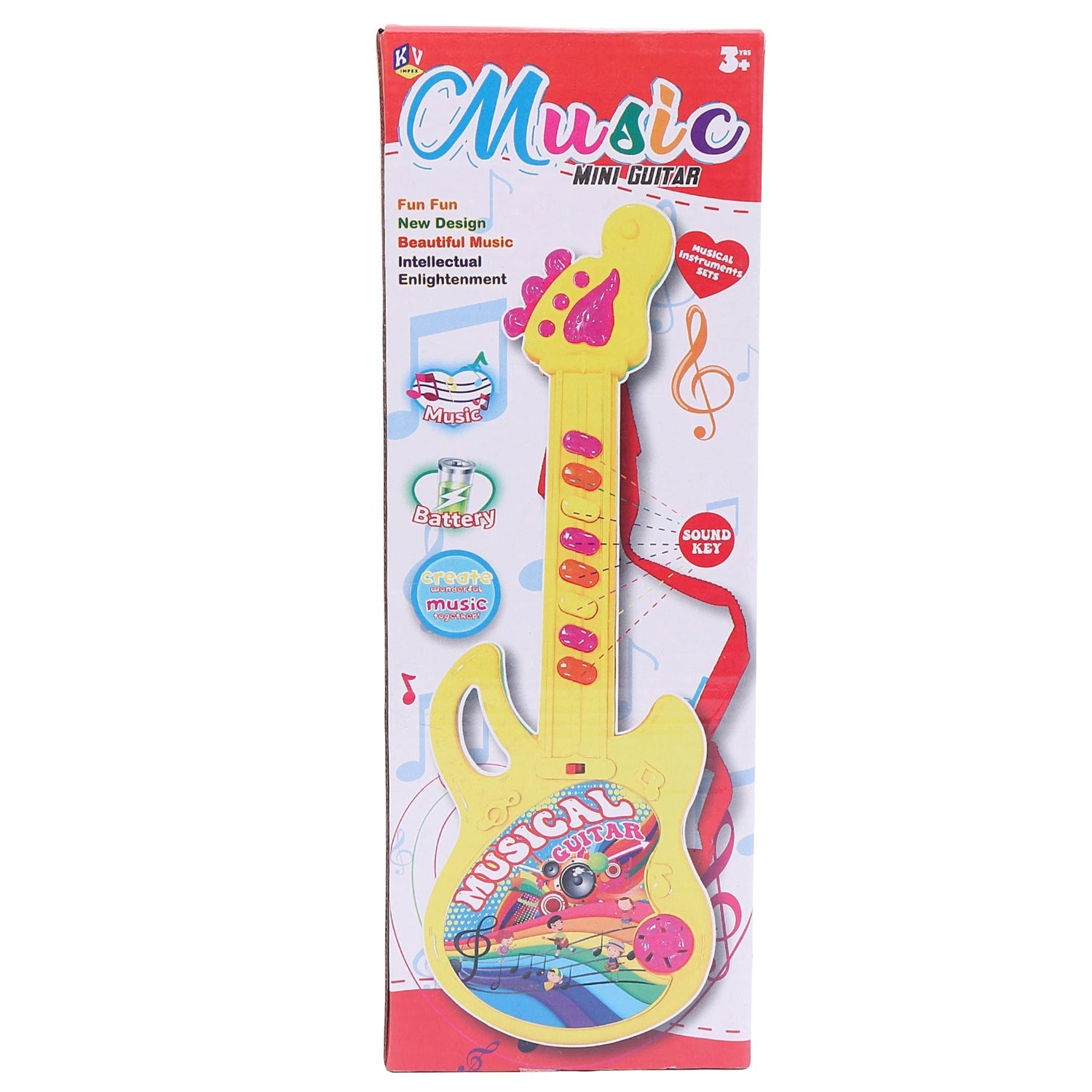 Mini Guitar Colorful with Delightful Music - Springkart 