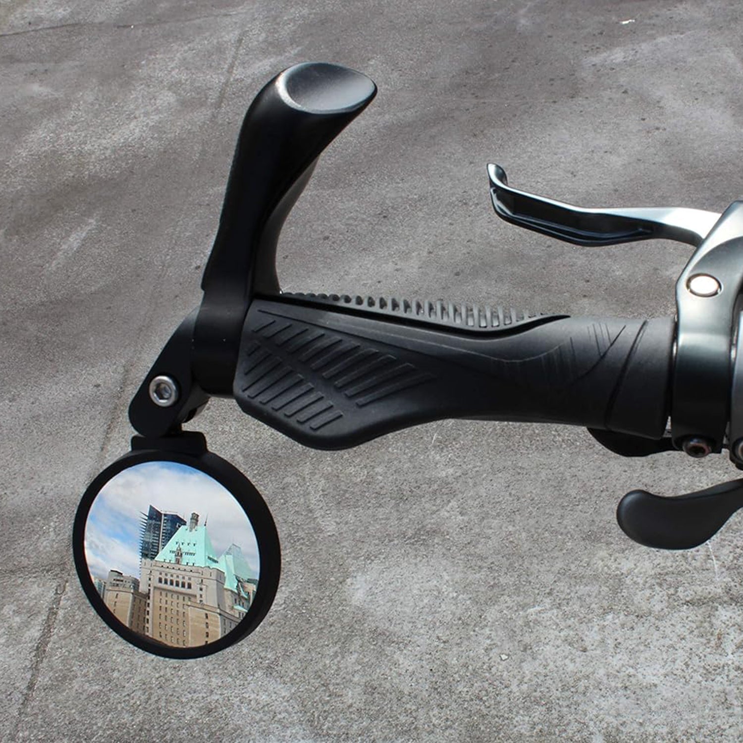 Bar End Bike Mirror, Safe Rearview Mirror 360° Rotatable & Foldable Safety Bicycle Rear View Mirror, Mirror Durable Bike Mirror (1 Pc) - Springkart 