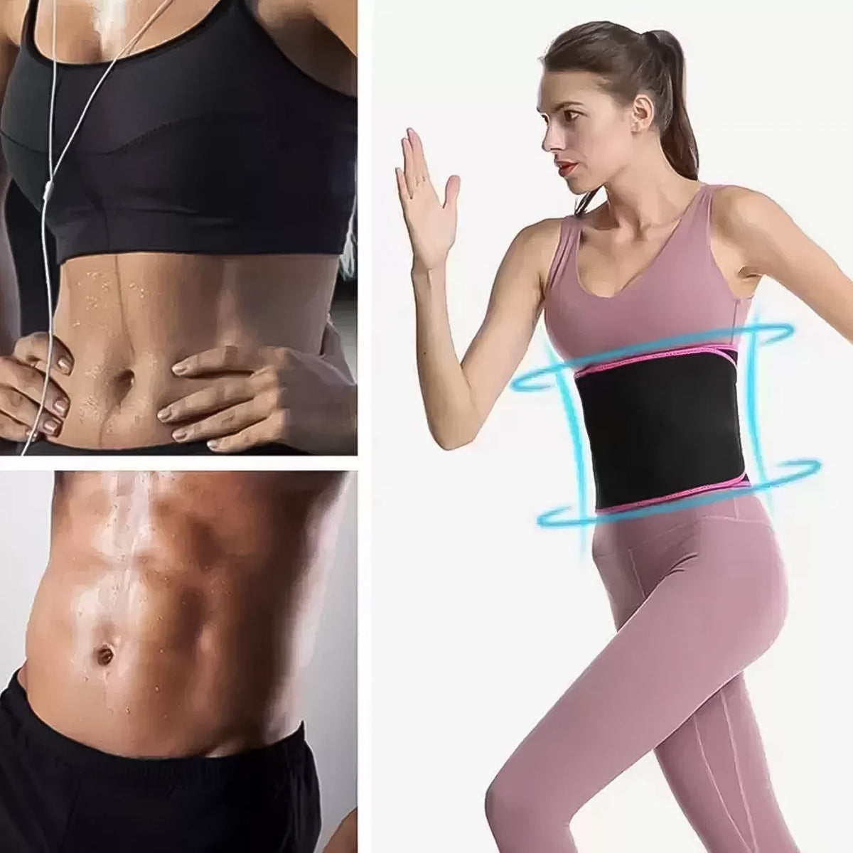 Smart Hula Hoops With Waist Support Belt (2 Pcs Set) - Springkart 