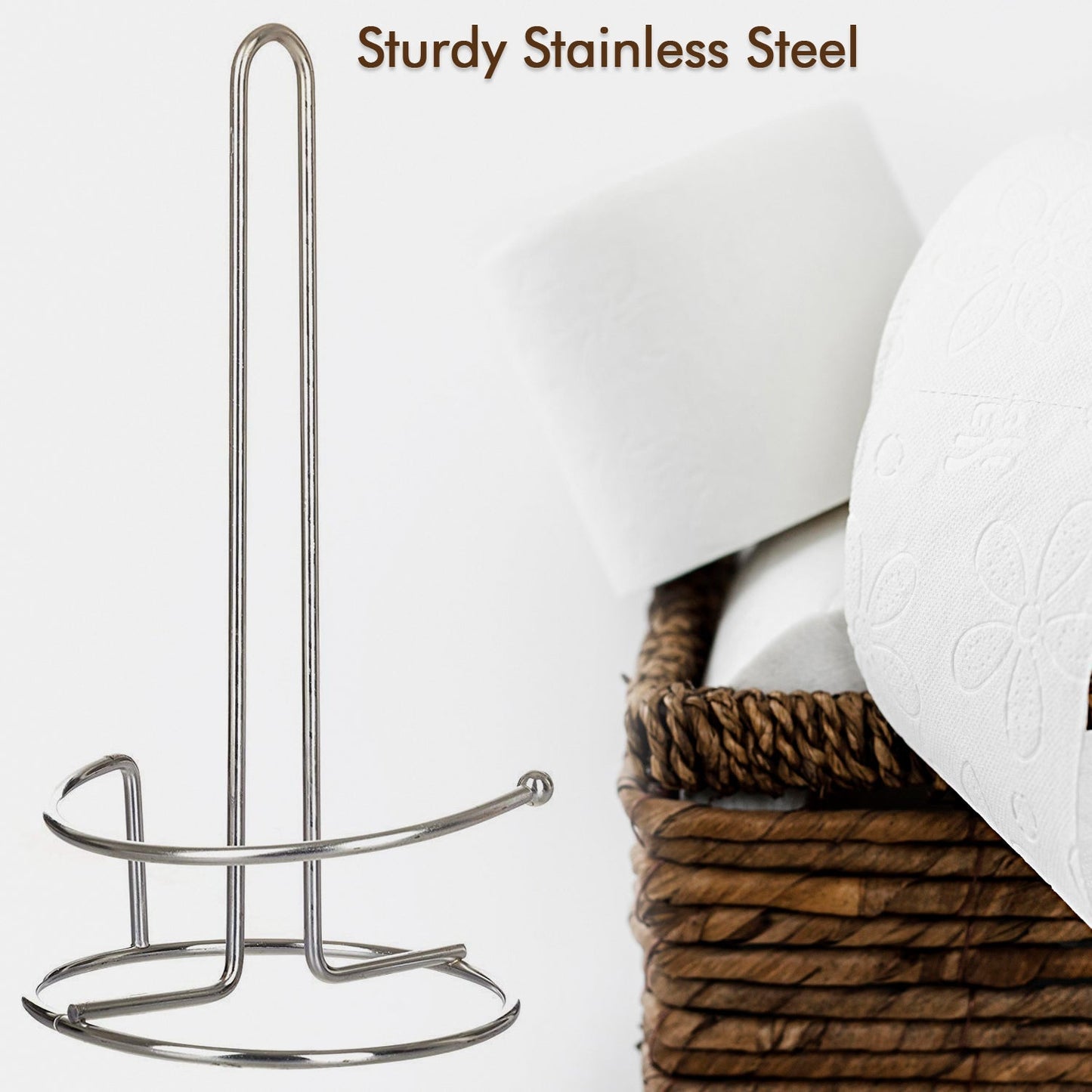 Kitchen Roll Dispenser, Kitchen Napkin Roll Holder, Kitchen Paper Towel Tissue Holder - Springkart 