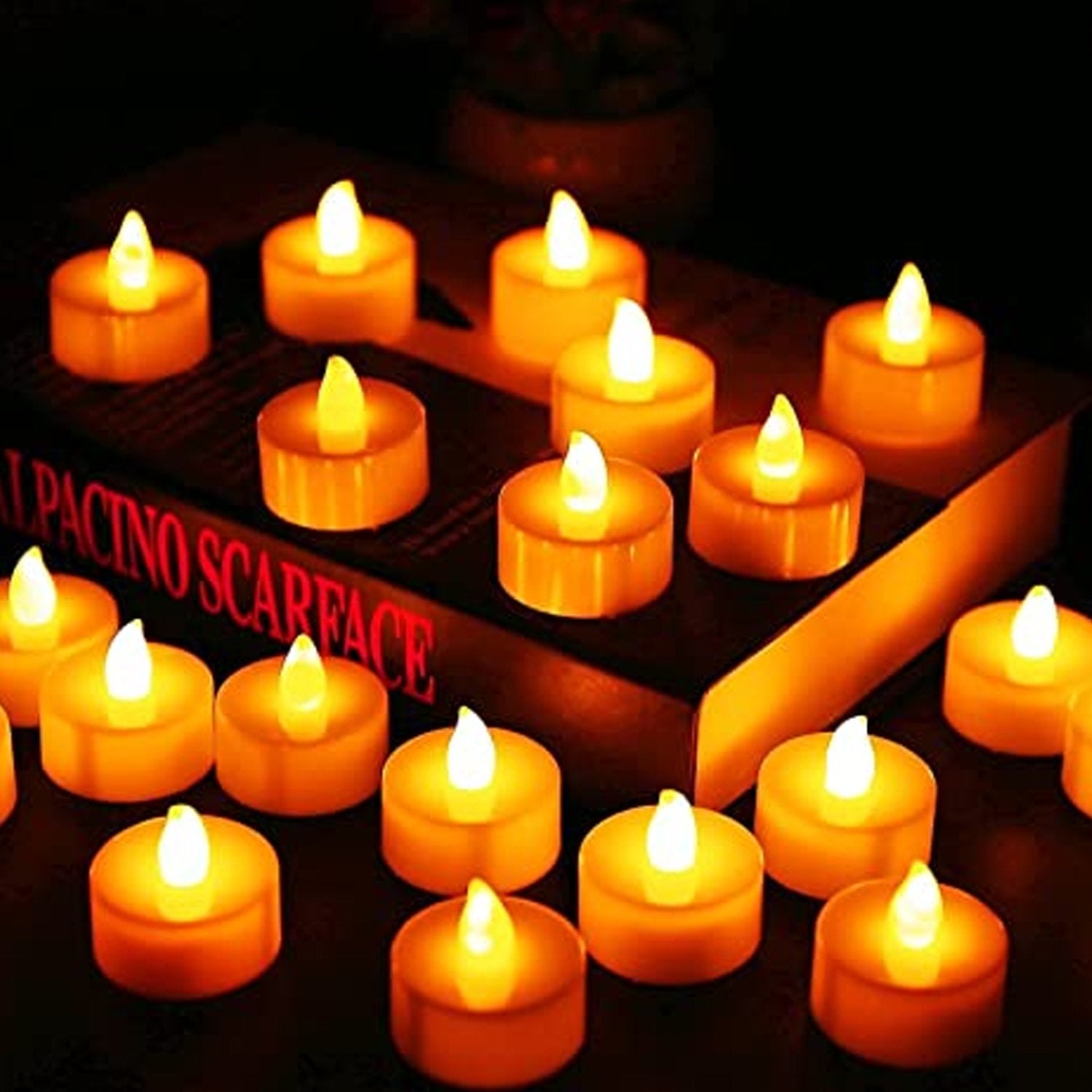 Festival Decorative - LED Tealight Candles (White, 24 Pcs) - Springkart 