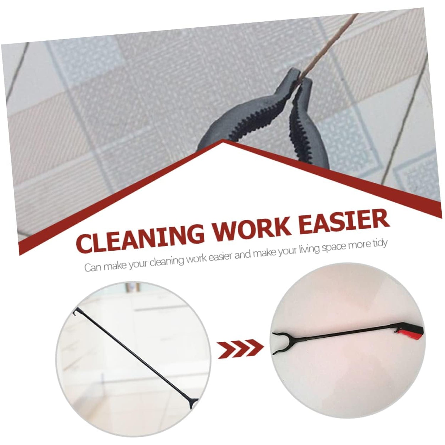 Extra Long Pickup Aid Trash Picker Upper, Rotating Hand, Heavy Duty Grip Arm - Reaching Assist for Litter, Elderly, Garden Disabled, Handicap Arm - Springkart 