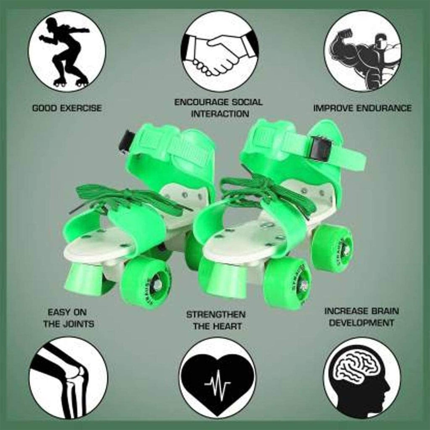 Roller Skates for Kids, Very Adjustable & Comfortable to Use / Roller Skate, Skating / (Pair of 1)  - Springkart 