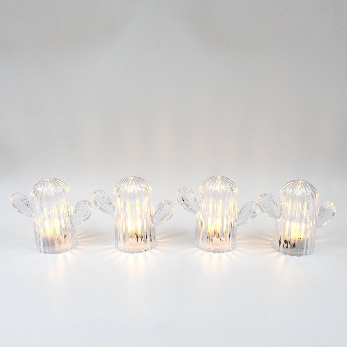 Cute Cactus LED Night Light (Cactus / 4 Pcs Set) - Springkart 
