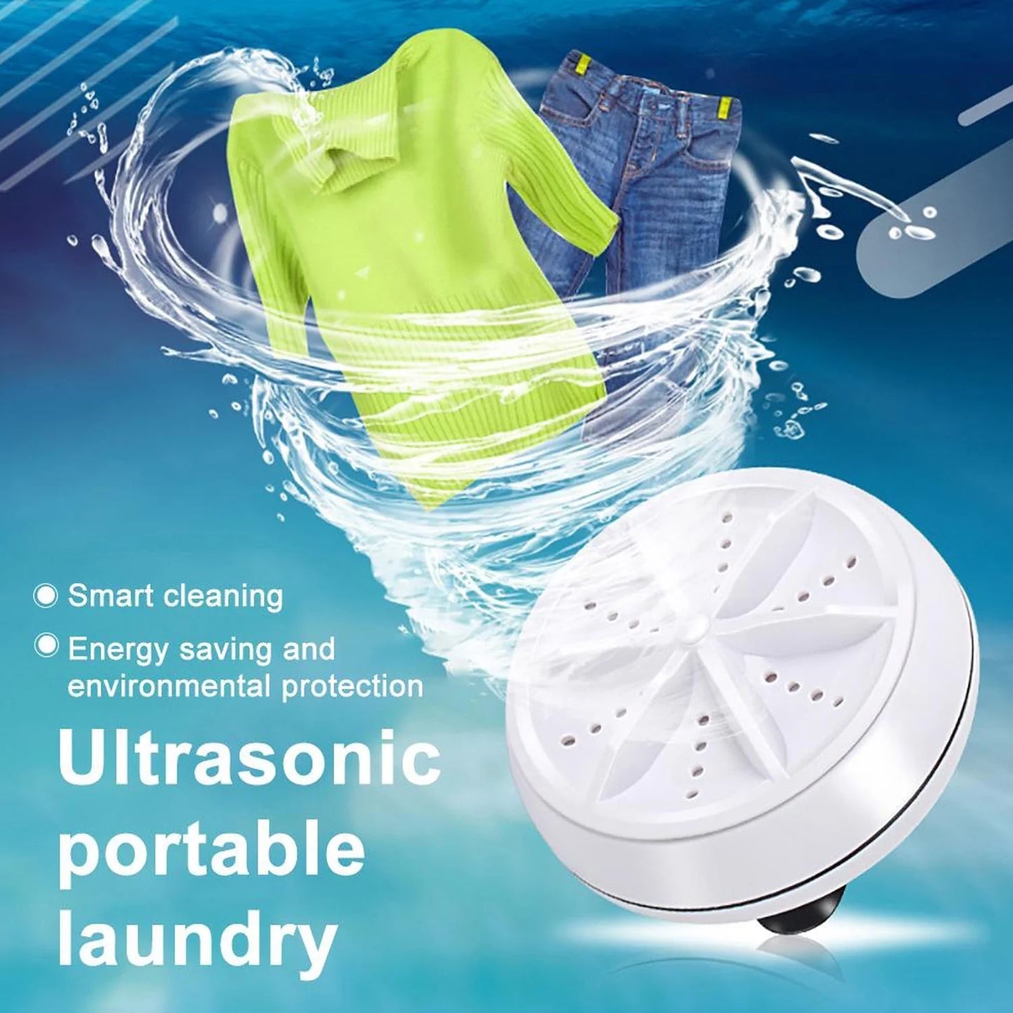 Mini Washing Machine Turbine Washing Machine Door Hinge Lightweight Turbo Washer with USB Cable For Home, Camping ,College ,Rooms Use