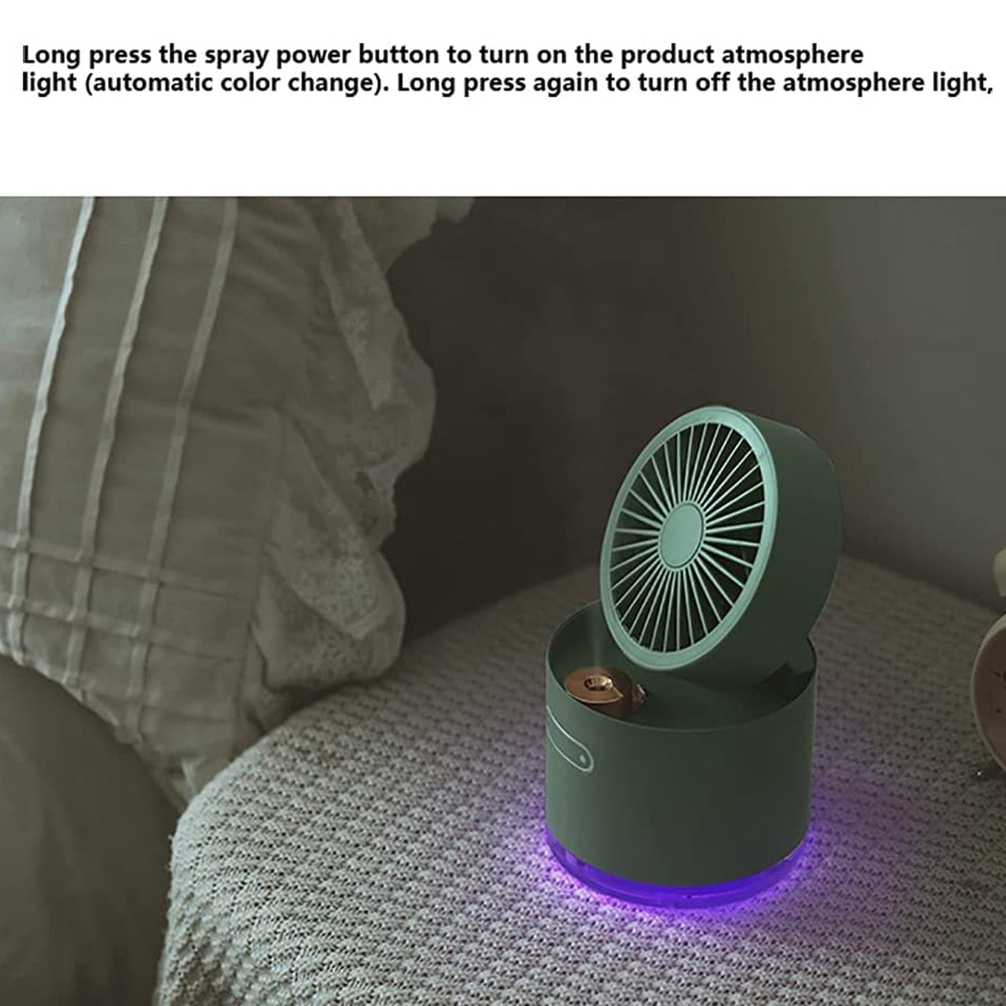 Mini Desktop Cooling Fan with Humidifier Spray - Springkart 