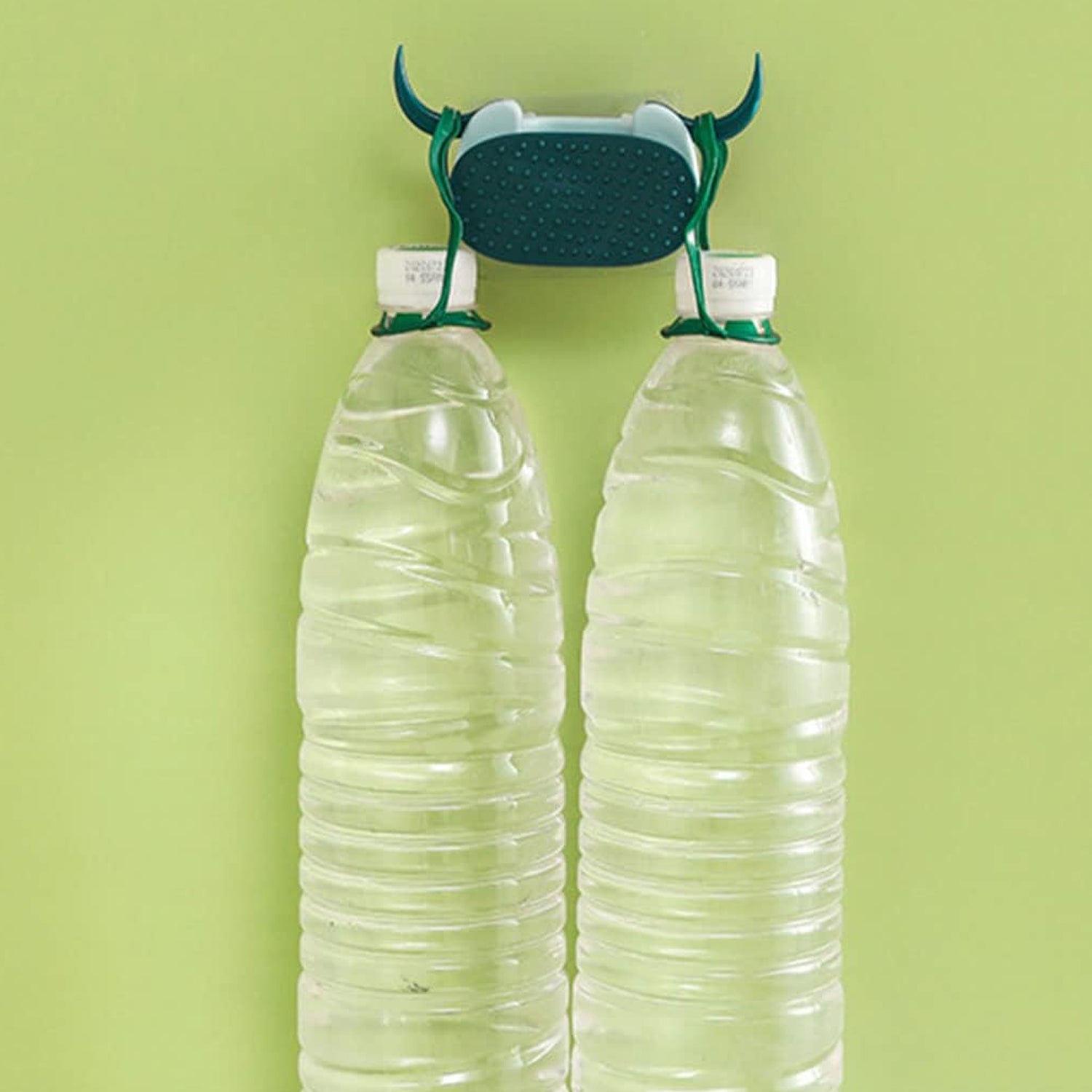 Multifunctional Cartoon Sticky Punch Free Mop Holder Wall Mounted Broom Organizer Cleaning Tools Holder Hanger, Self Adhesive Cute Cow Head Suction Cup Hanging Hook for Bathroom Kitchen (1 Pc) - Springkart 