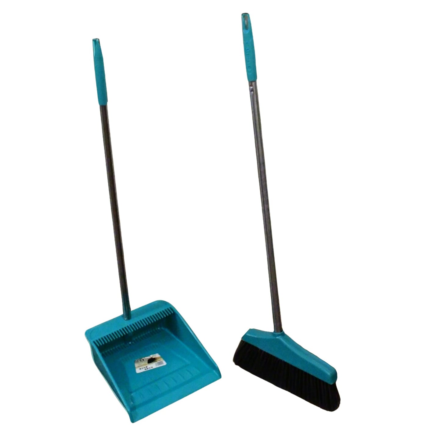 Long Handle Dustpan and Brush 2 Piece Set for Sweeping Cleaning Home Office - Springkart 