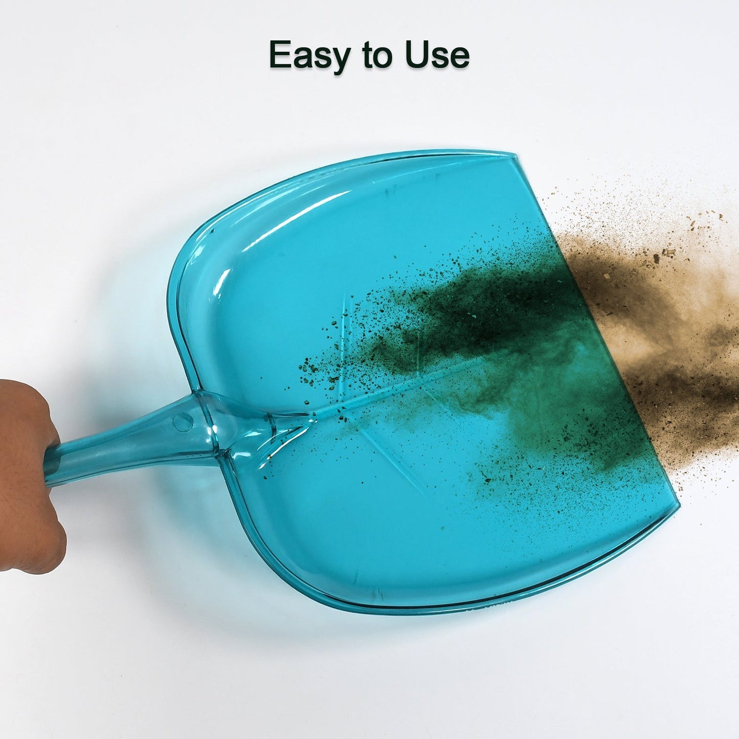 Large Unbreakable Plastic Dustpan with Long Handle for Home and Kitchen (1 Pc) - Springkart 