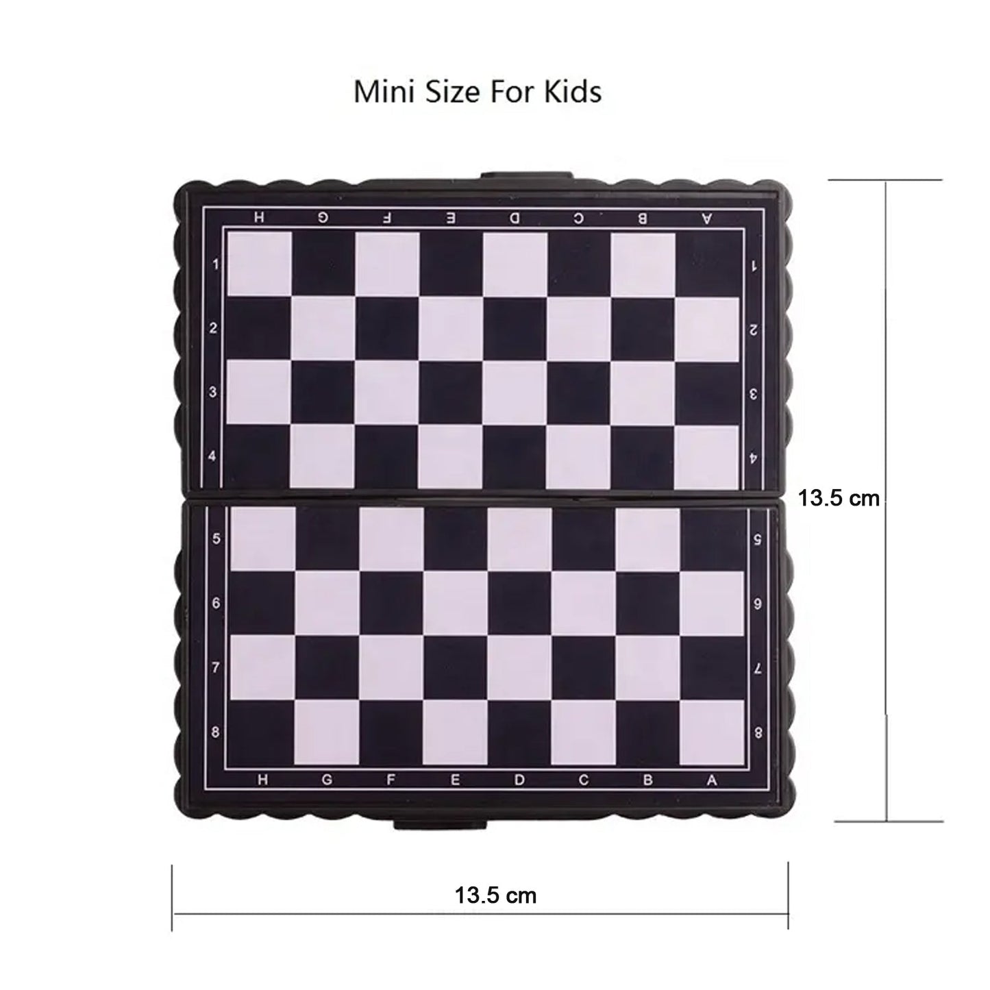 Chess Board 5"x5" Magnetic Chessboard Game Set with Folding Travel Portable Case Travel Chessgame Premium Classic Black & Ivory Color Pieces Prefect Gift for Kids and Adults |1 Pcs| - Springkart 