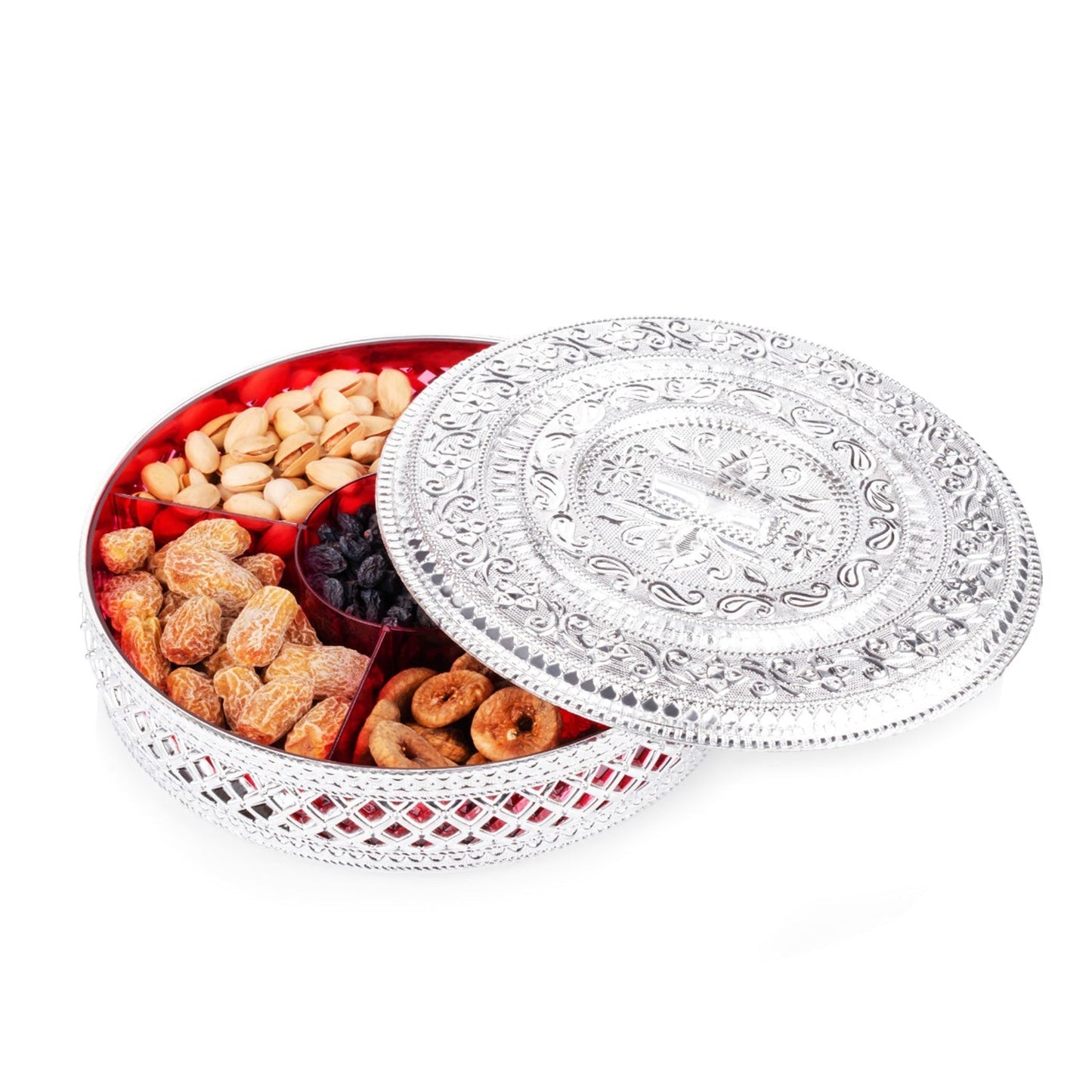 Round Box, Dry Fruit Box For Kitchen Storage Home Decor - Springkart 