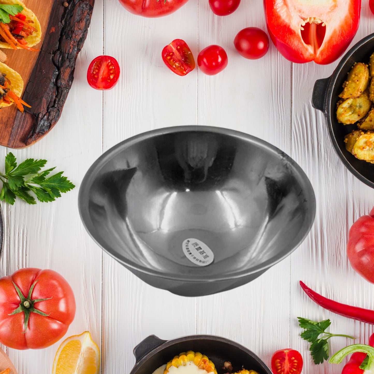 Stainless Steel Bowl | Serving Dessert Curry Soup Bowls Wati Vati Katori | Small Rice Side Dishes | Kitchen & Dining ,Solid, ideal for serving Chatni, achar and Catch up (1 Pc) - Springkart 