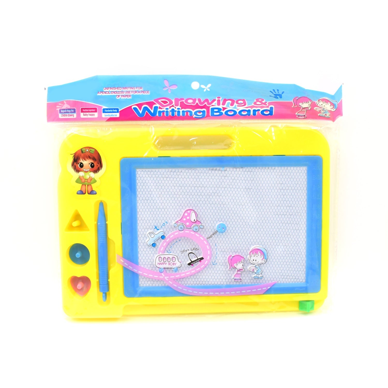 Children Magic Slate Pen Doodle Pad Erasable Drawing Easy Reading Writing Learning Graffiti Board Kids Gift Toy Magnetic Painting Sketch Pad for Baby Children (1 Pc Mix Color) - Springkart 