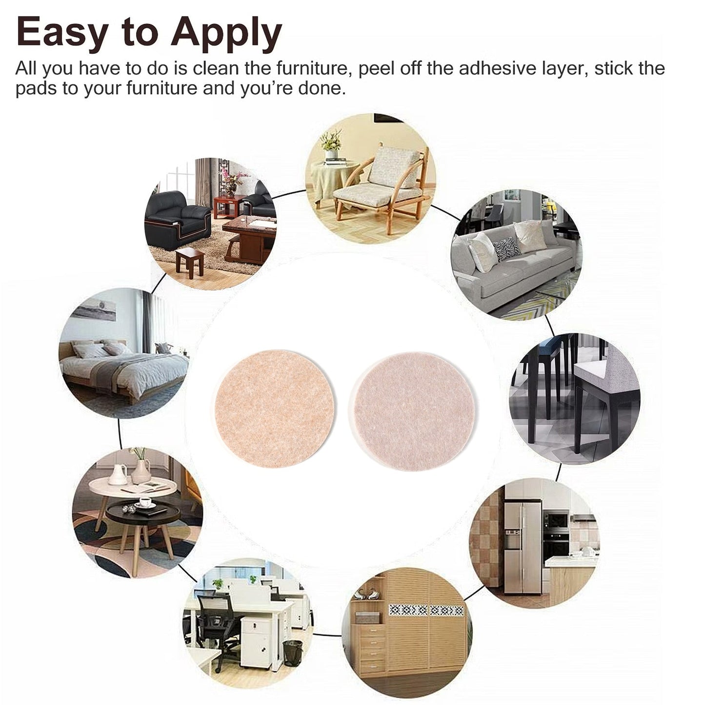 Self-Adhesive Round Cork Coasters - 3.5-inch Mini Wall Tiles & DIY Craft Supplies - Springkart 