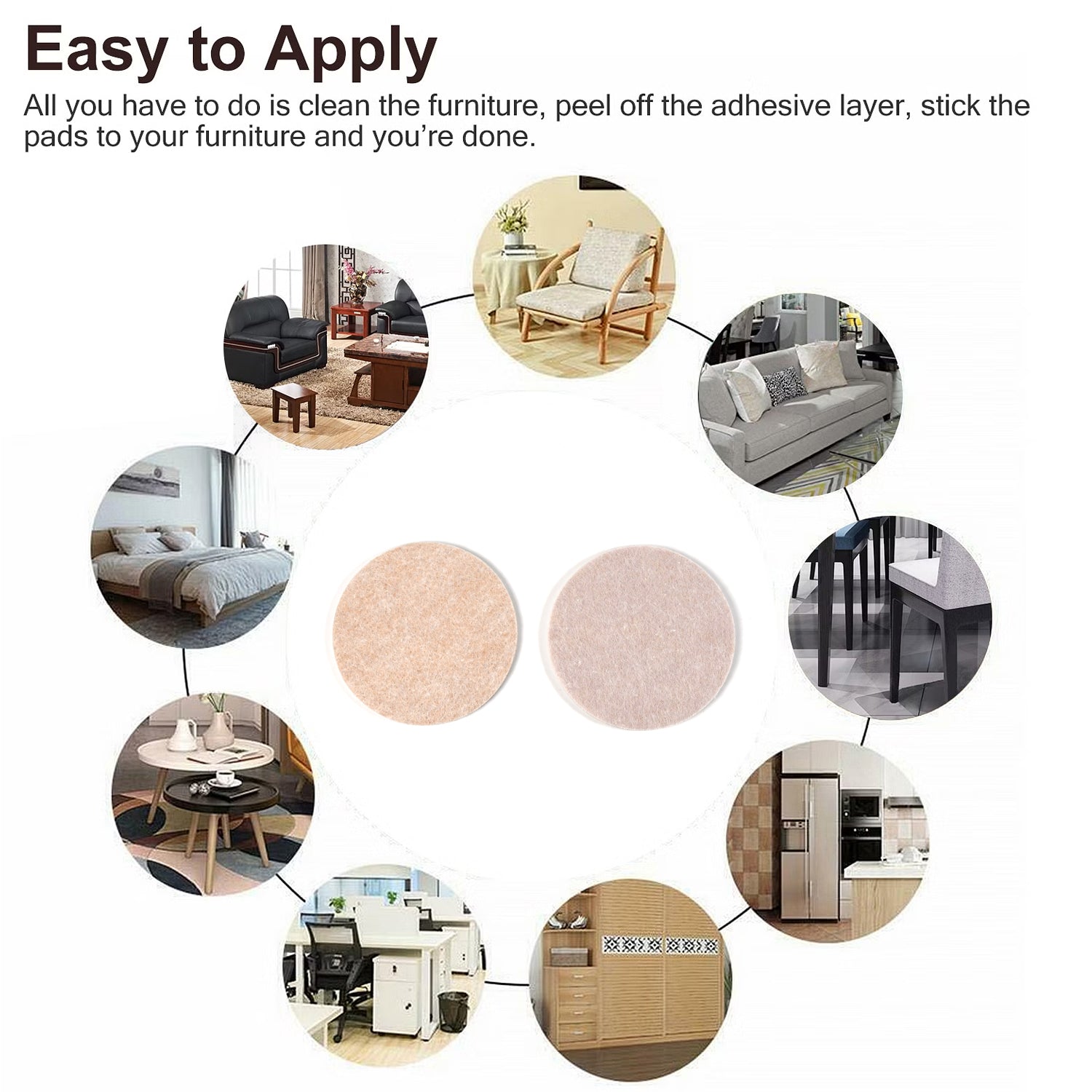 Self-Adhesive Round Cork Coasters - 3.5-inch Mini Wall Tiles & DIY Craft Supplies - Springkart 