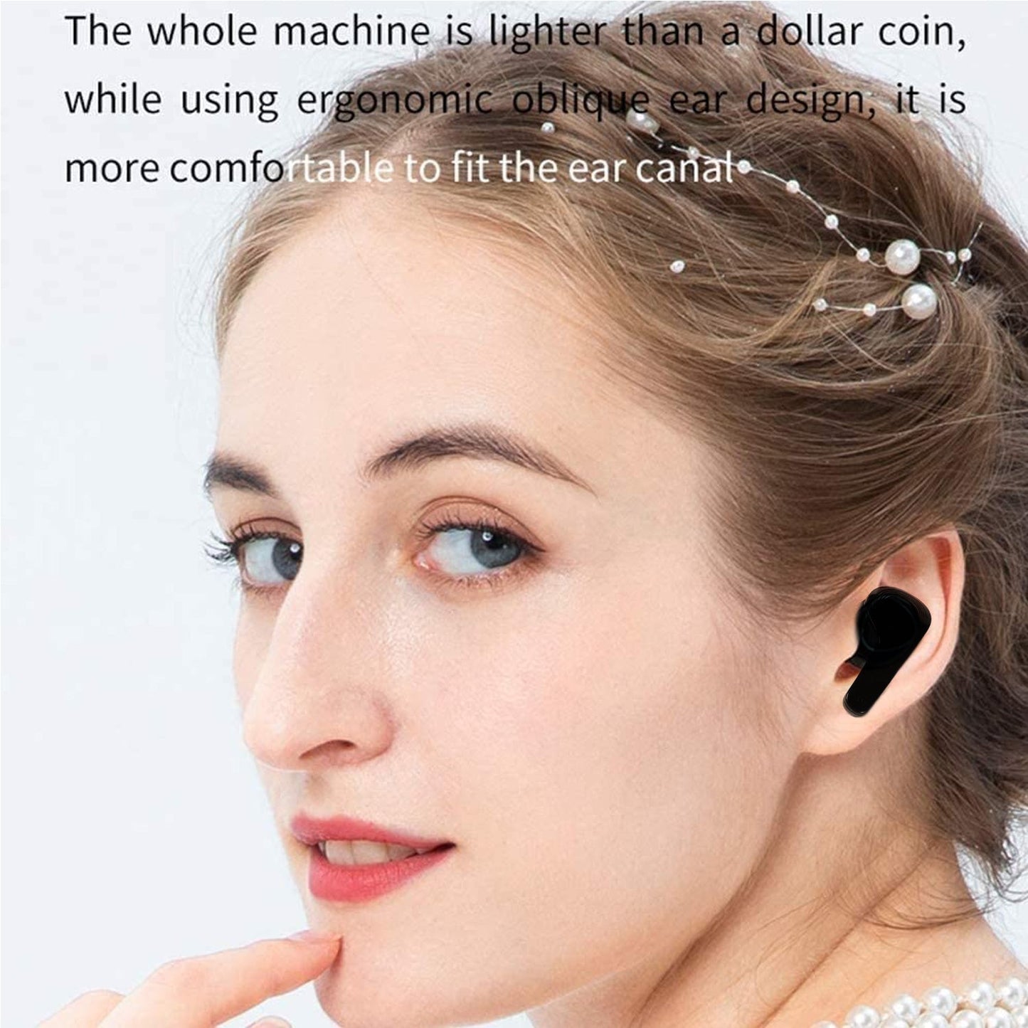 M12 Max Wireless Earbuds, Black Touch Control Bluetooth - Springkart 