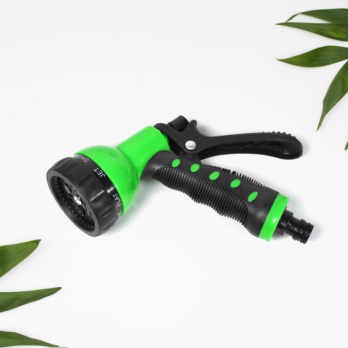 Hose Nozzle Garden Hose Nozzle Hose Spray Nozzle with 8 Adjustable Patterns Front Trigger Hose Sprayer Heavy Duty Metal Water Hose Nozzle for Cleaning, Watering, Washing, Bathing - Springkart 