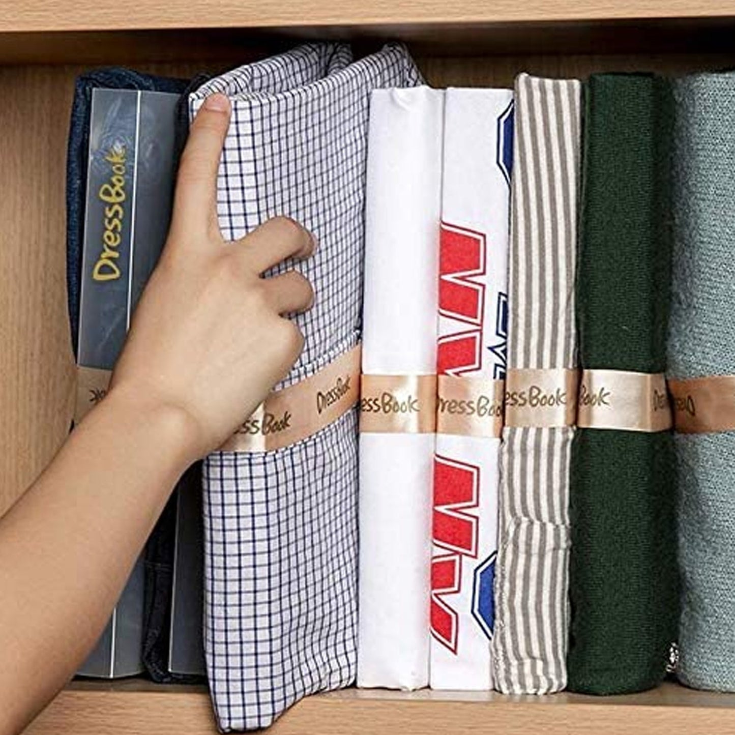 DressBook T Shirt Folder Soft Bendable Folding Board Clothes Folder Storage Organizer ( 5 pcs ) - Springkart 