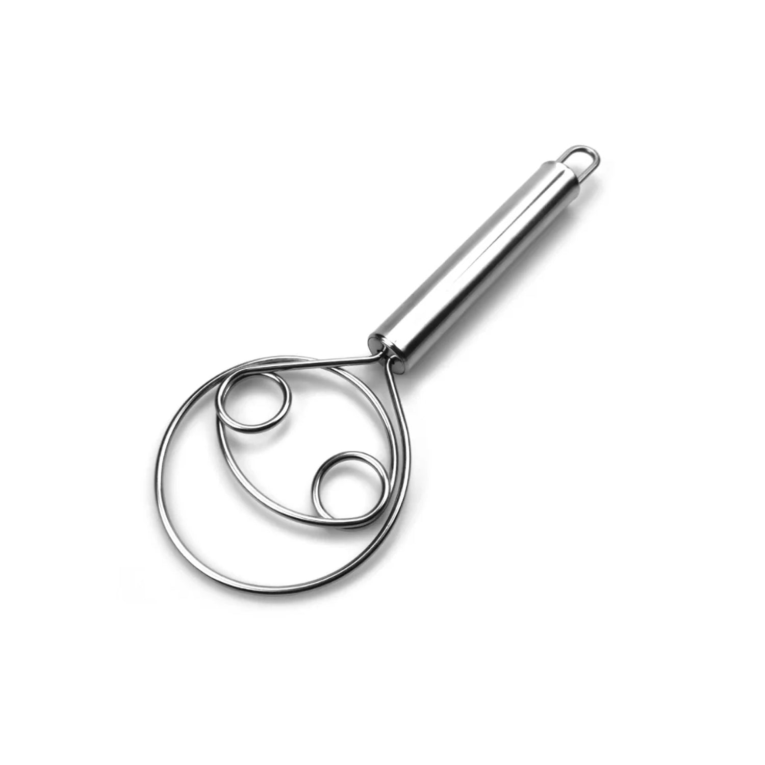 Dough Whisk, Premium Stainless Steel Dutch Whisk, Dough Hand Mixer Artisan Blender For Egg, Bread, Cake, Pastry, Pizza Dough - Perfect Baking Tools, Whisking, Tirring Kitchen Tools (1 Pc) - Springkart 