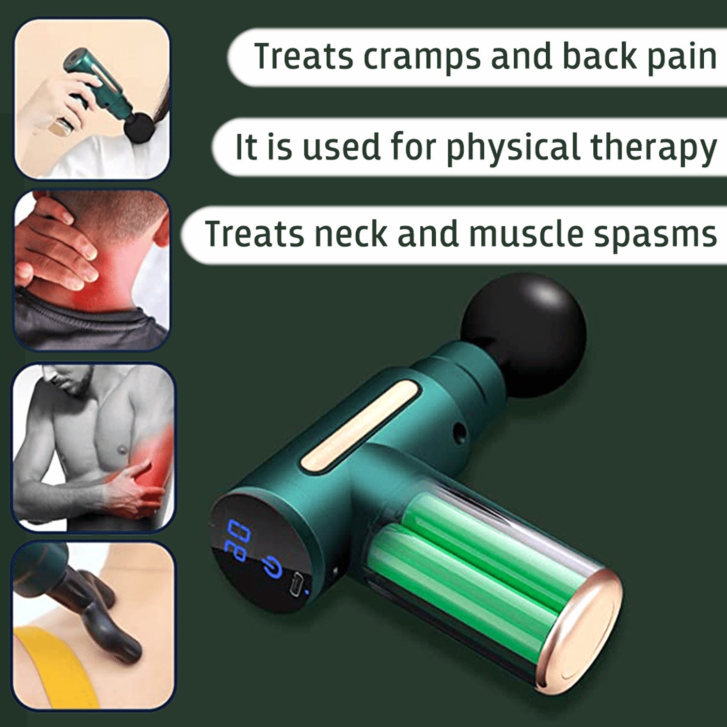 Deep Tissue Percussion Body Massage Machine For Pain Relief - Springkart 