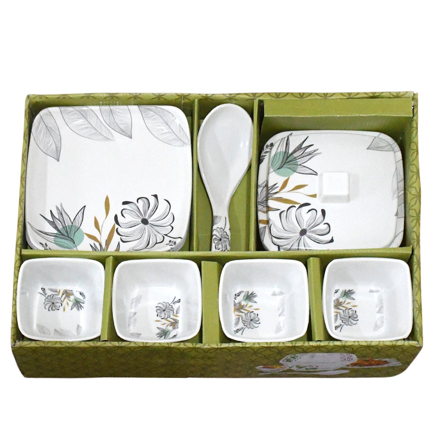 Divine lunch Tableware, Dinner Set (11 Pcs Set) - Springkart 