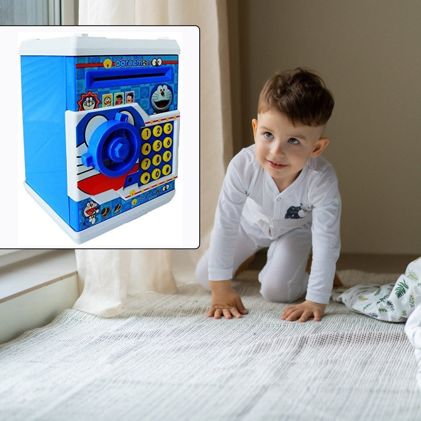 Electronic Piggy Bank ATM with Password for Kids Savings - Springkart 