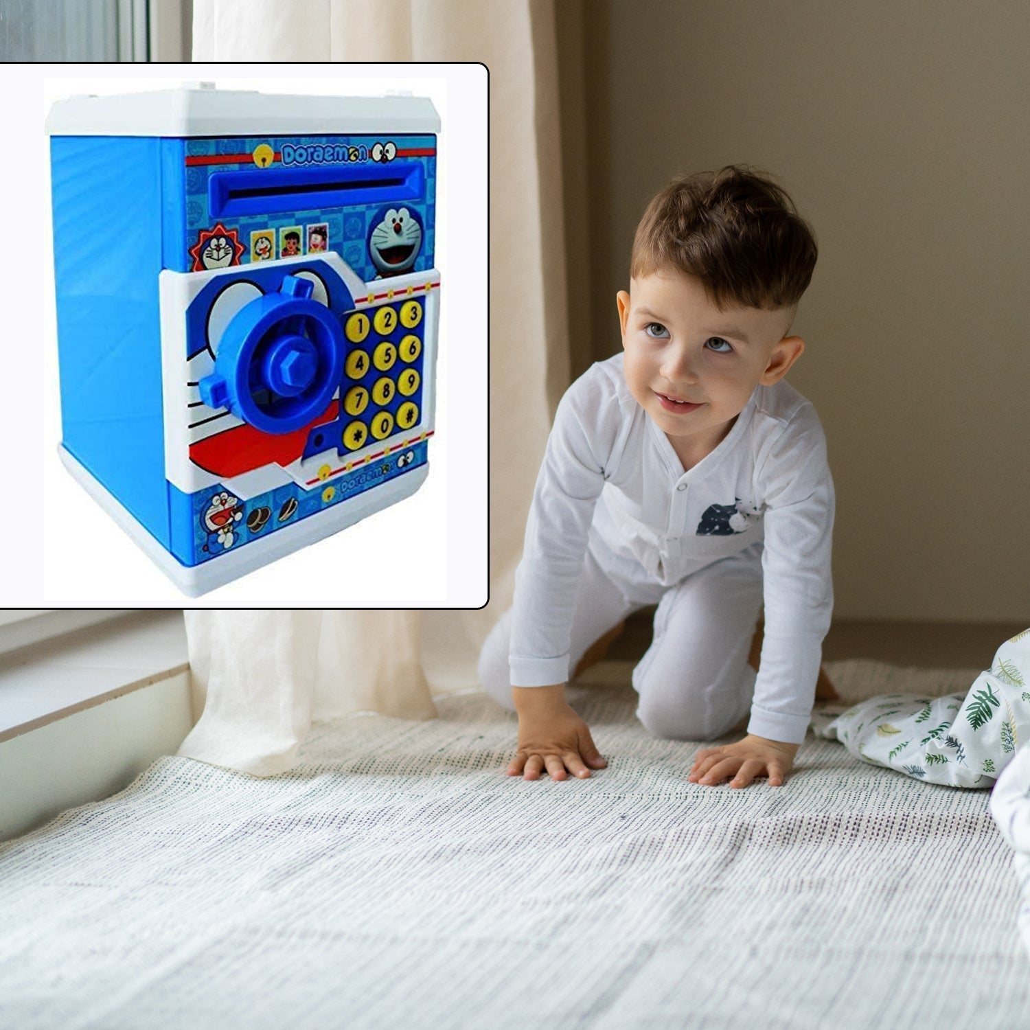 Electronic Piggy Bank ATM with Password for Kids Savings - Springkart 