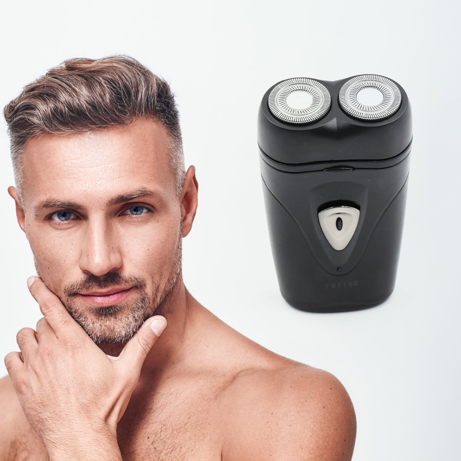 Men's Electric Shaver with Double Floating Heads Rechargeable | Portable, Cordless, Travel Electric for Men | USB Rechargeable Shaver | Water Resistant | Flexible Floating Shaving Heads - Springkart 