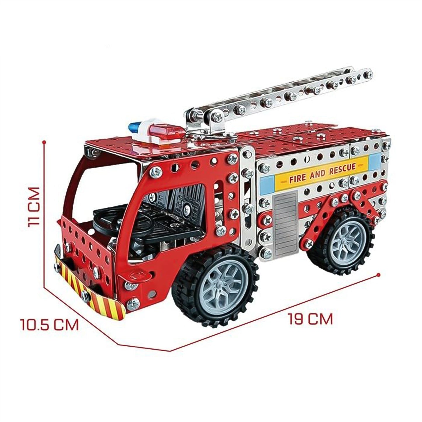 Metal DIY Fire Truck Building Blocks for Kids (Fire Truck / 292pcs of truck tool / 1 Set) - Springkart 