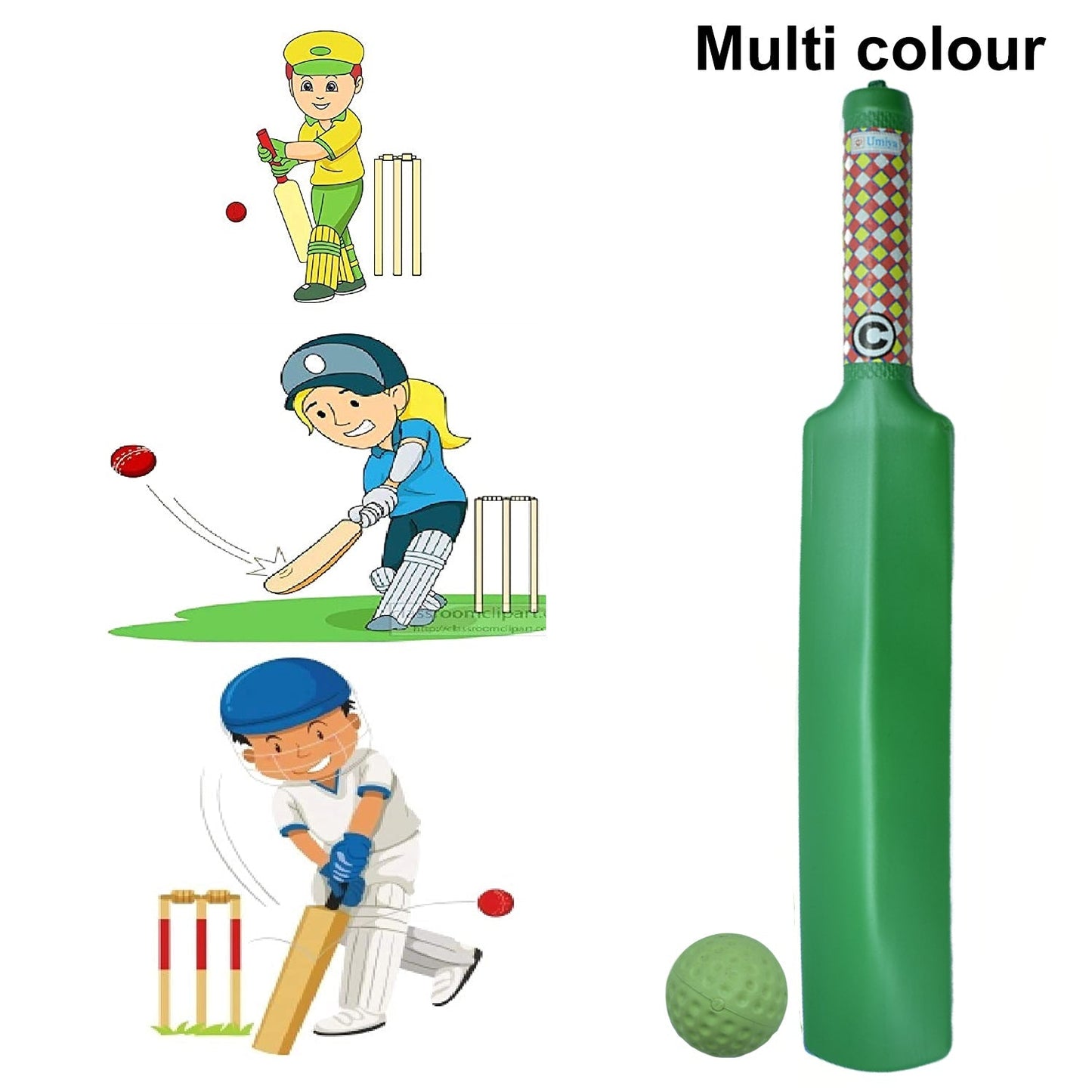 Plastic Cricket Bat Ball Set for Boys and Girls - Springkart 