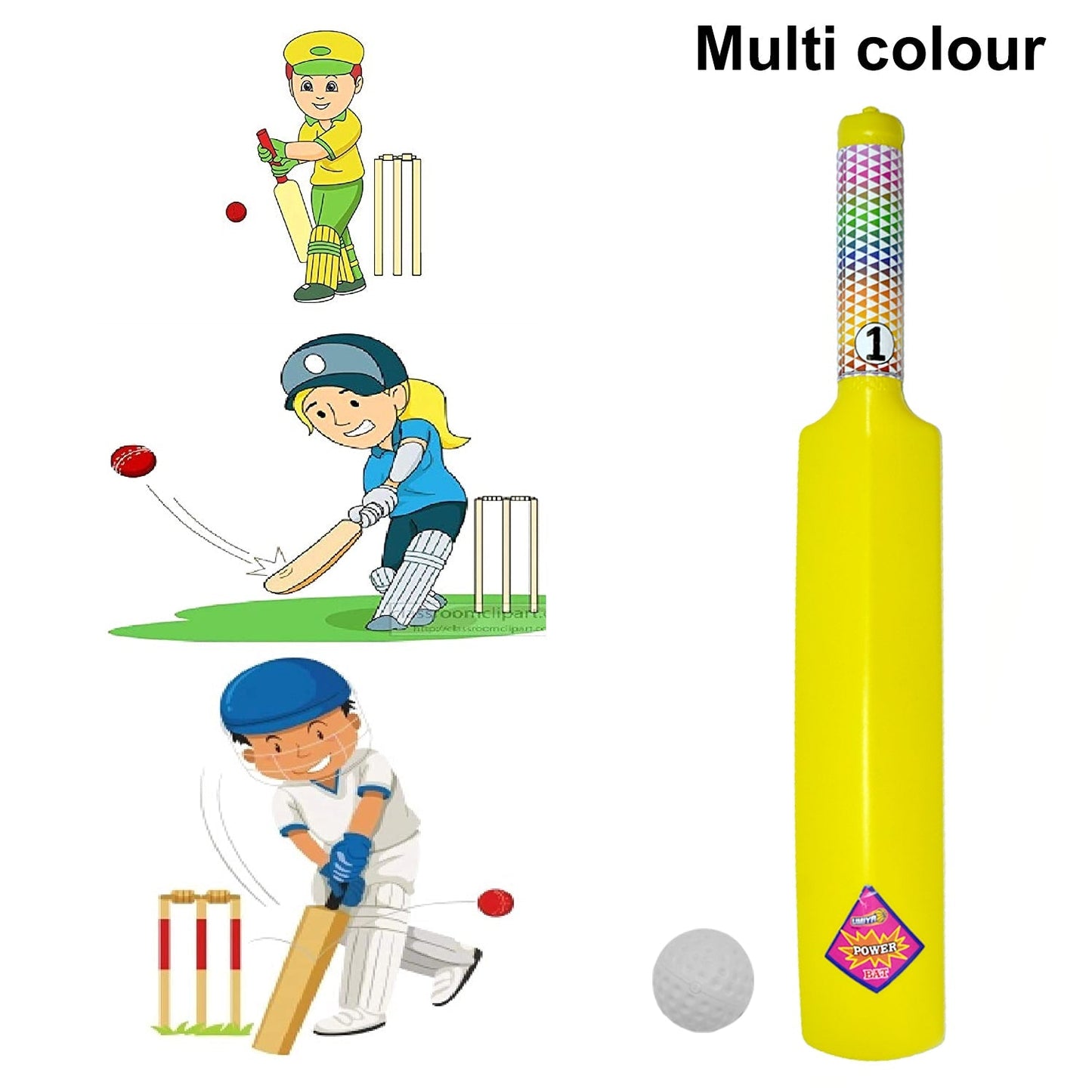 Plastic Cricket Bat Ball Set for Boys and Girls - Springkart 