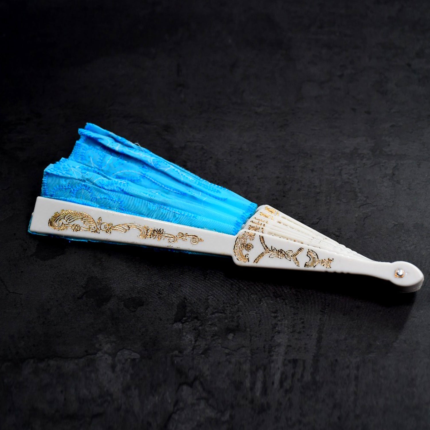 Hand Folding Fan, Chinese Vintage Style Handheld Fan with Fabric Sleeve - Springkart 