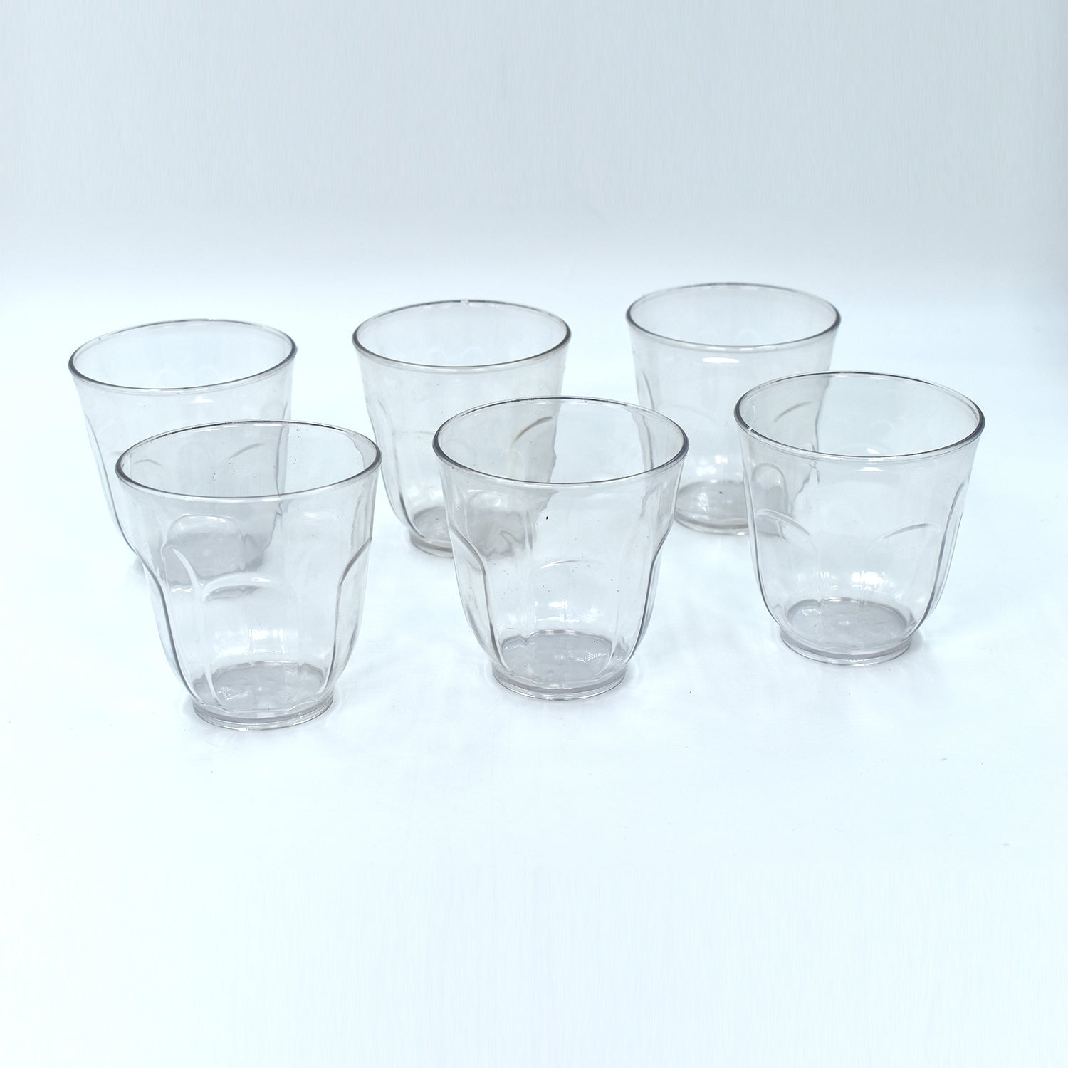 Ganesh Lily glass Break Resistant plastic set of 6Pcs (300 Ml) - Springkart 