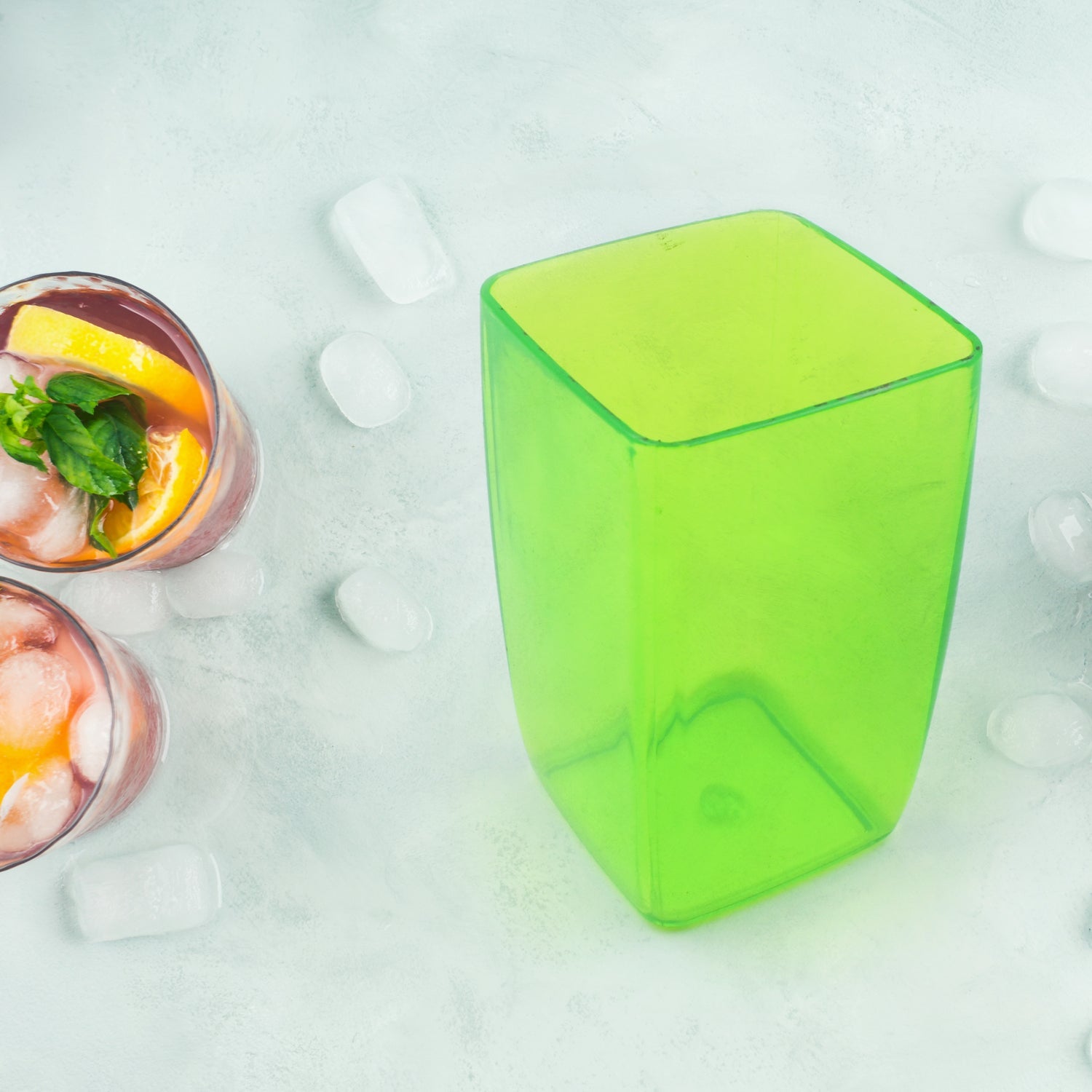 Multi-Purpose Unbreakable Plastic Mini Juice / Water Glass Bathroom Tumbler Cup Unbreakable Dental Rinsing Cup (1 Pc) - Springkart 