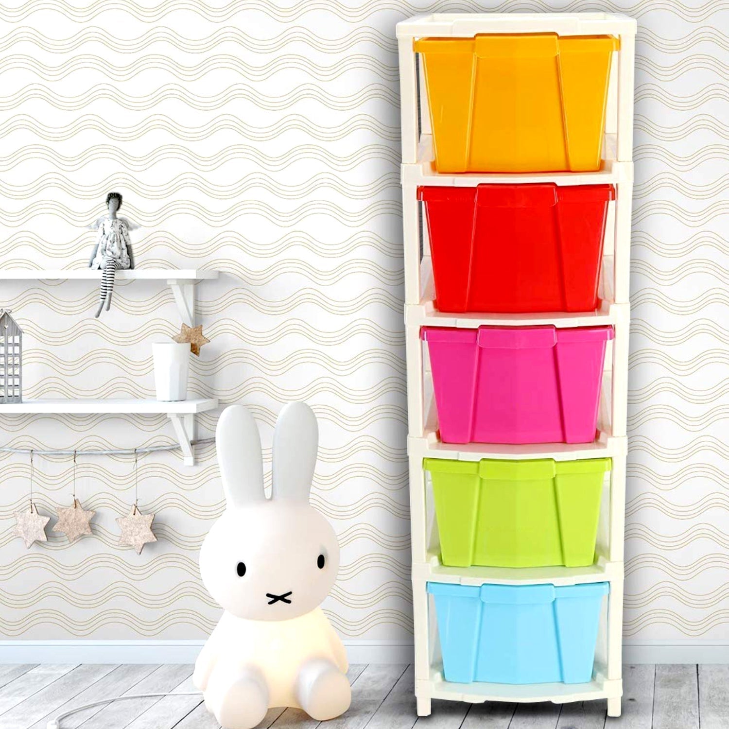 Multipurpose Modular Drawer Organizer Storage Box - 5 Layers - Springkart 