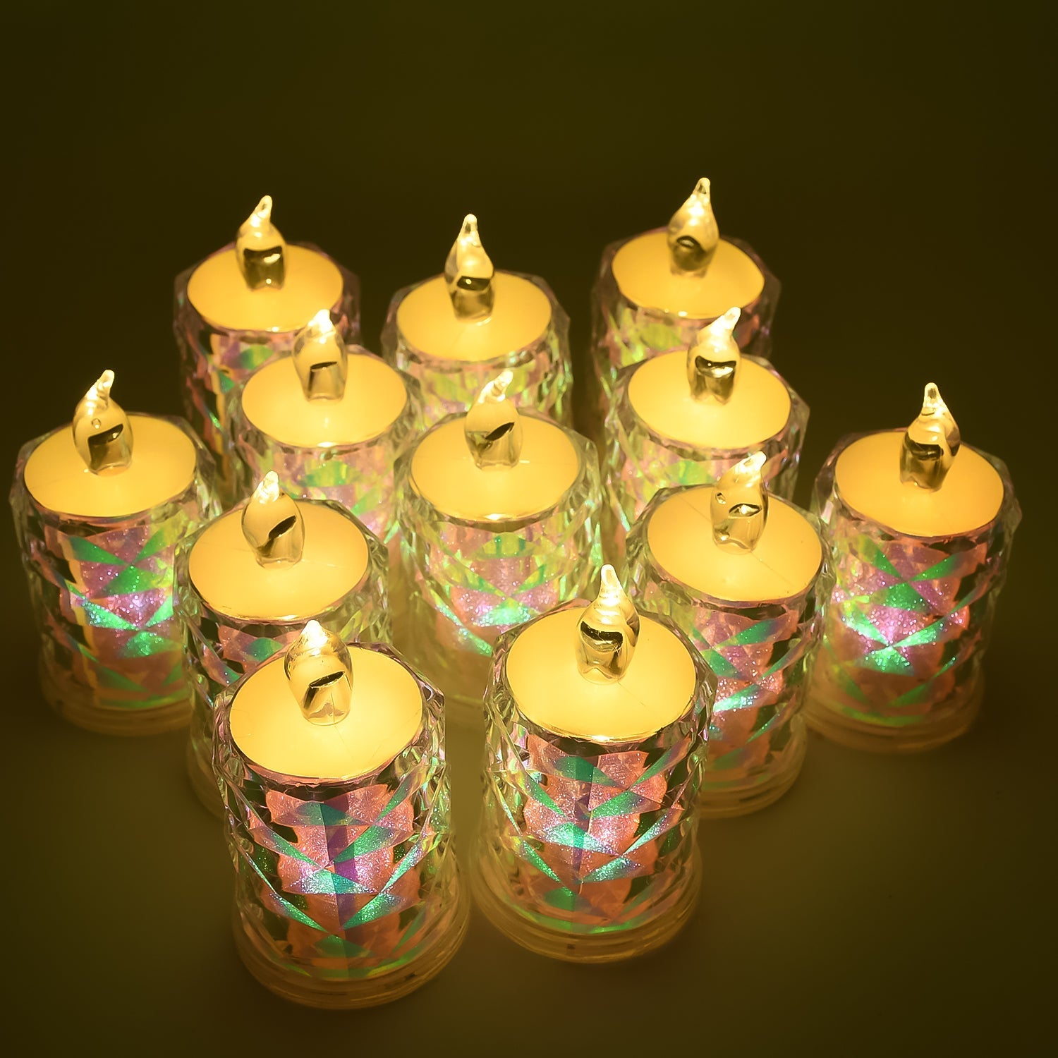 Festive Lighting for Any Occasion: 12 Pack LED Tealight Candles - Springkart 