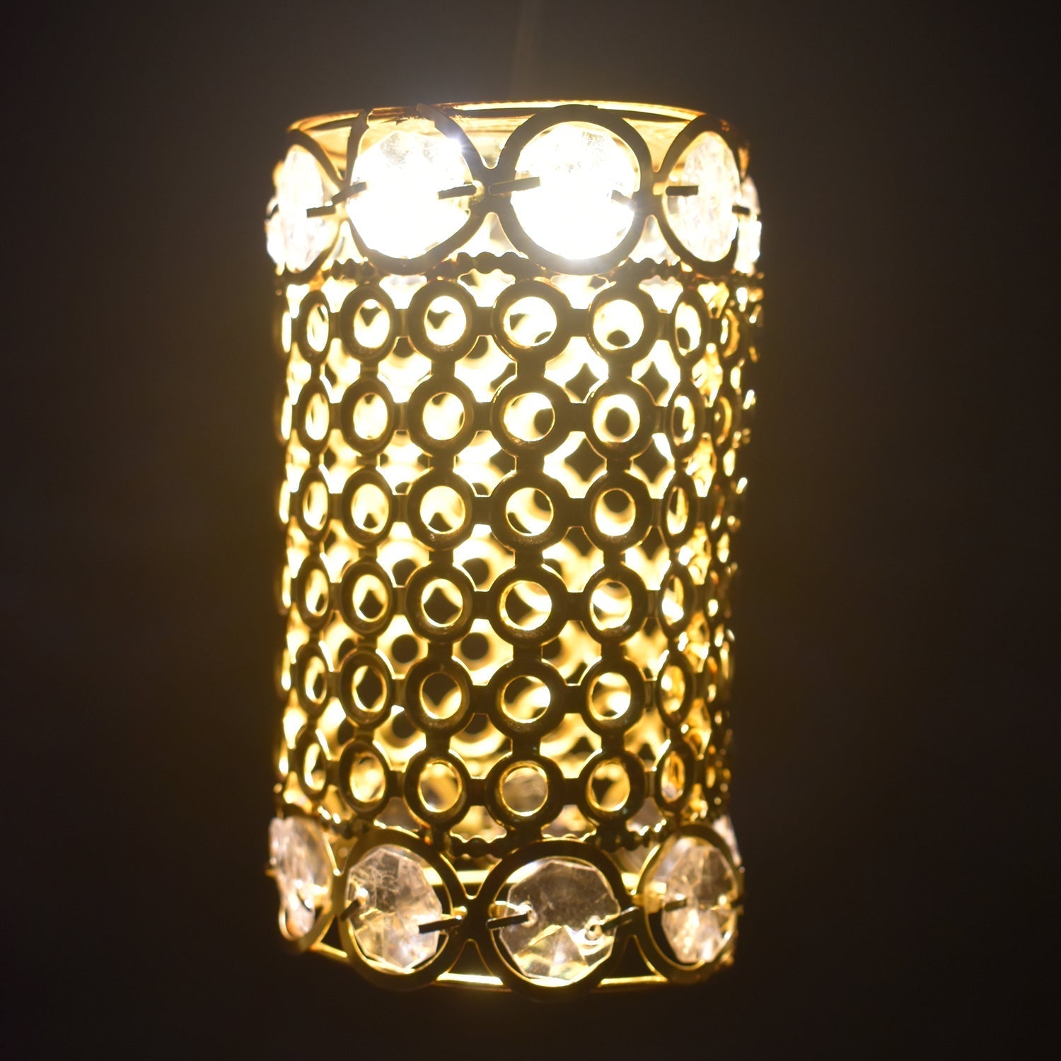 Large Dimond Layer Golden Jhoomer For Home Decoration - Springkart 
