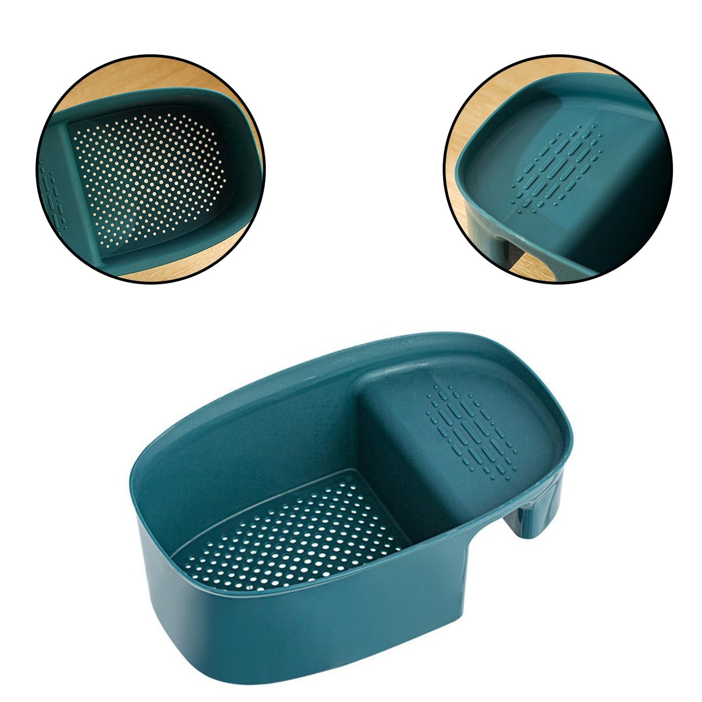 Kitchen Dish Drainer and Drying Rack Sink Basket for Washing Bowls Utensils Vegetables Fruits Storage Organiser - Springkart 