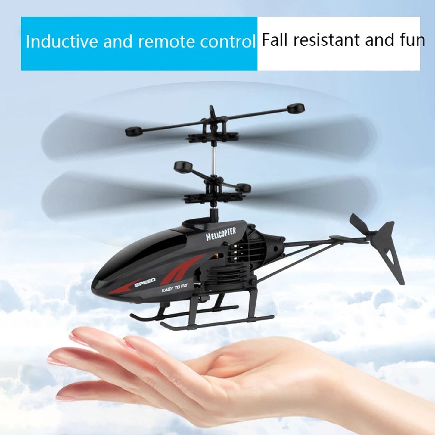 Remote Control Helicopter with USB Chargeable Cable for Boy and Girl Children (Pack of 1) - Springkart 