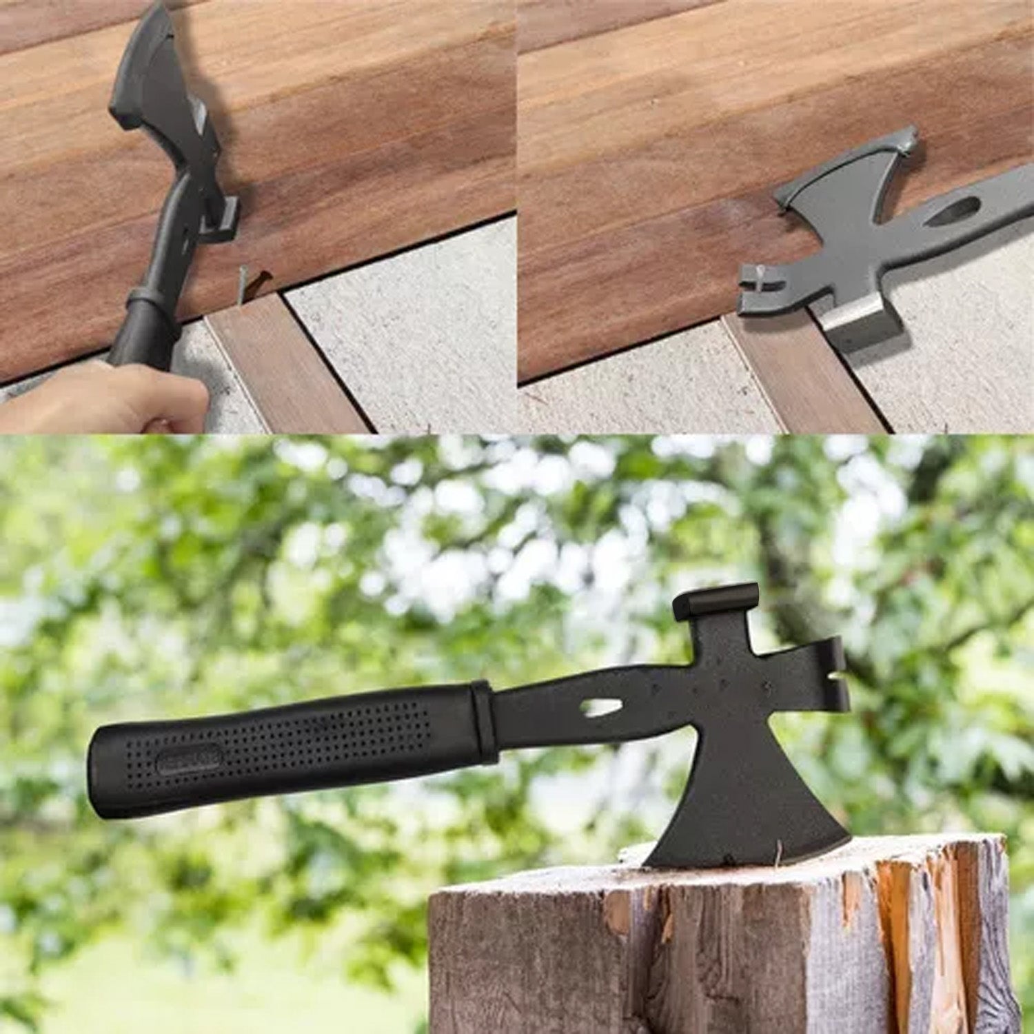 Multifunction Axe 3 in 1 Slot Pulls Nails Hammer Tool (1 Pc) - Springkart 