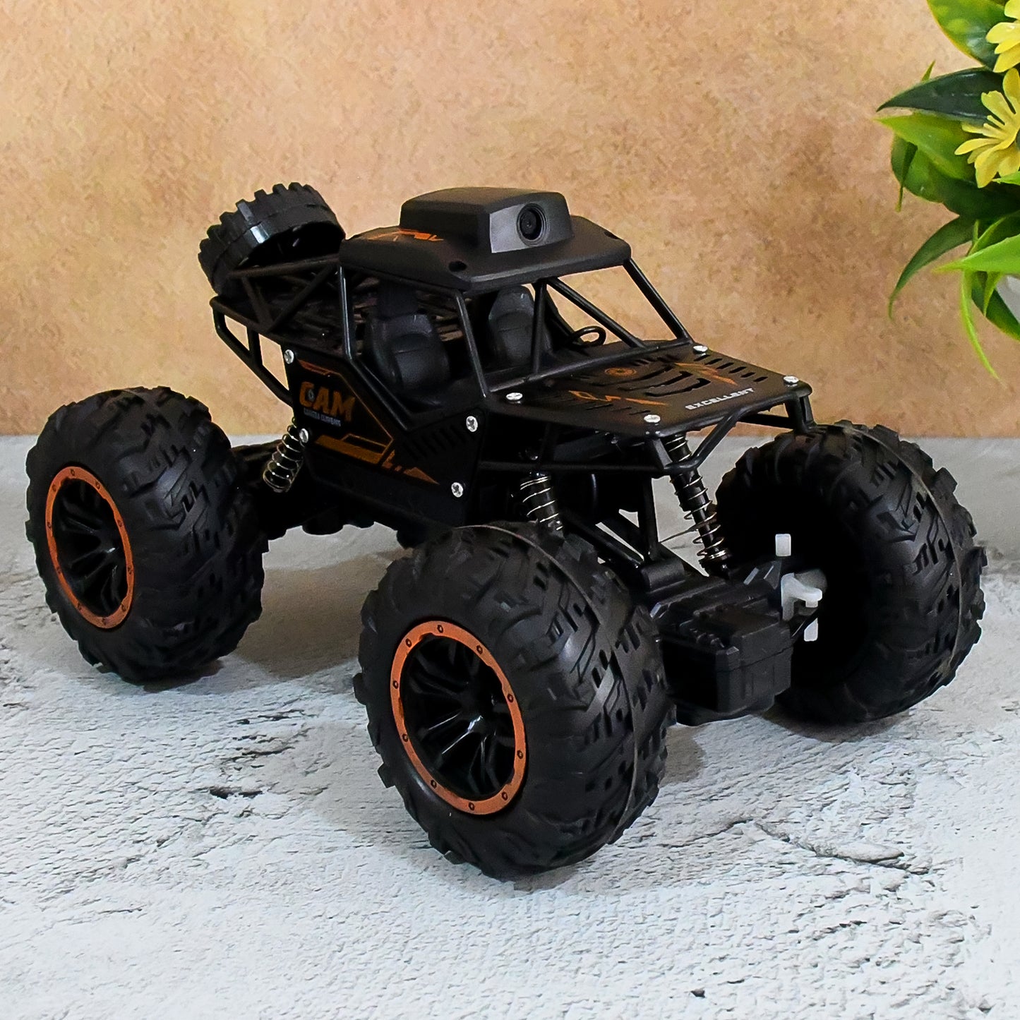 17901 Remote Control Car With Camera Off-road Remote Control Truck Monster Trucks For Boys 8-12 Birthday Gift For Kids Adults Gift For Boys And Girls Hd Camera Rock Crawler Monster Truck Toy - Springkart 