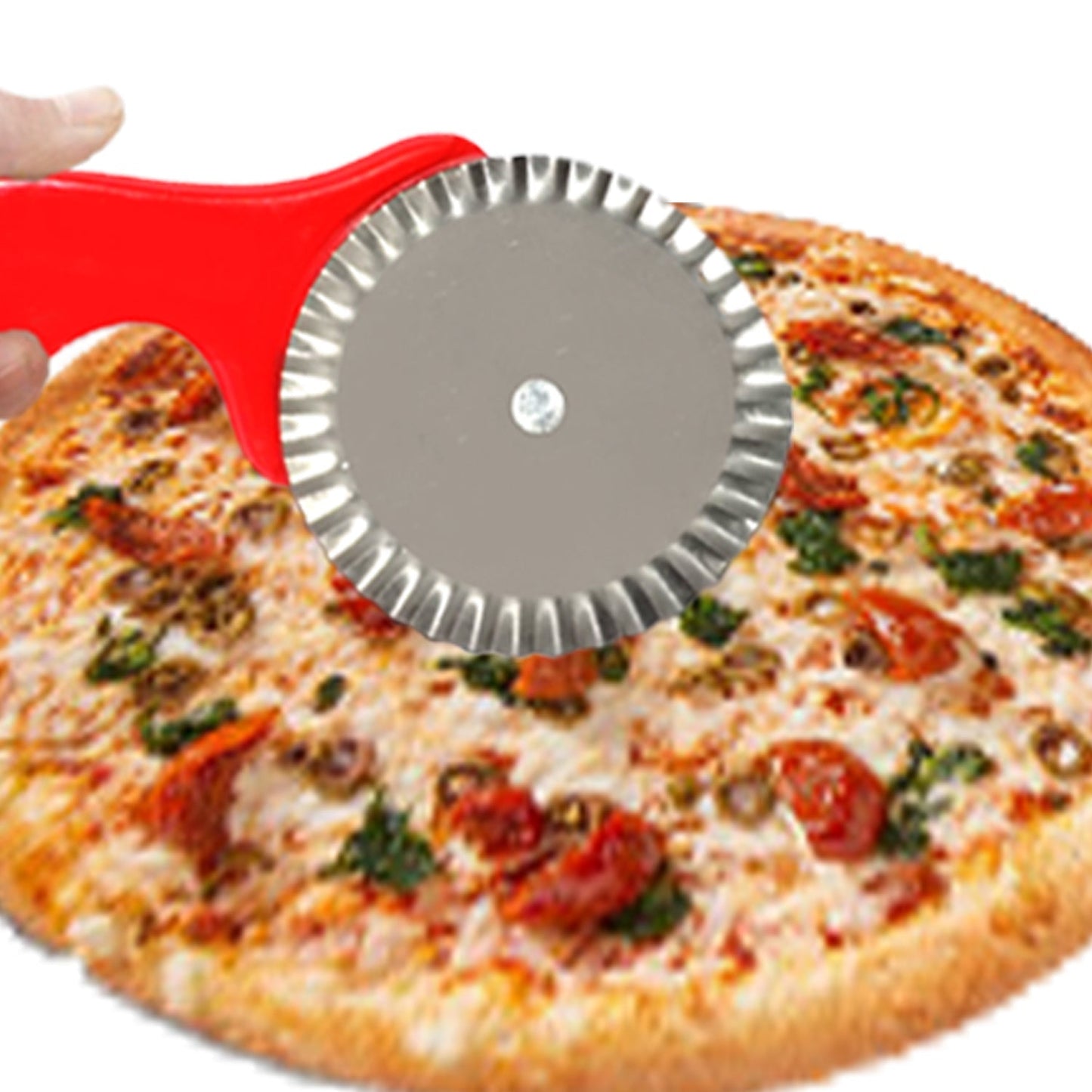 Curly Pizza Cutter / Pastry Cutter / Sandwiches Cutter - Springkart 