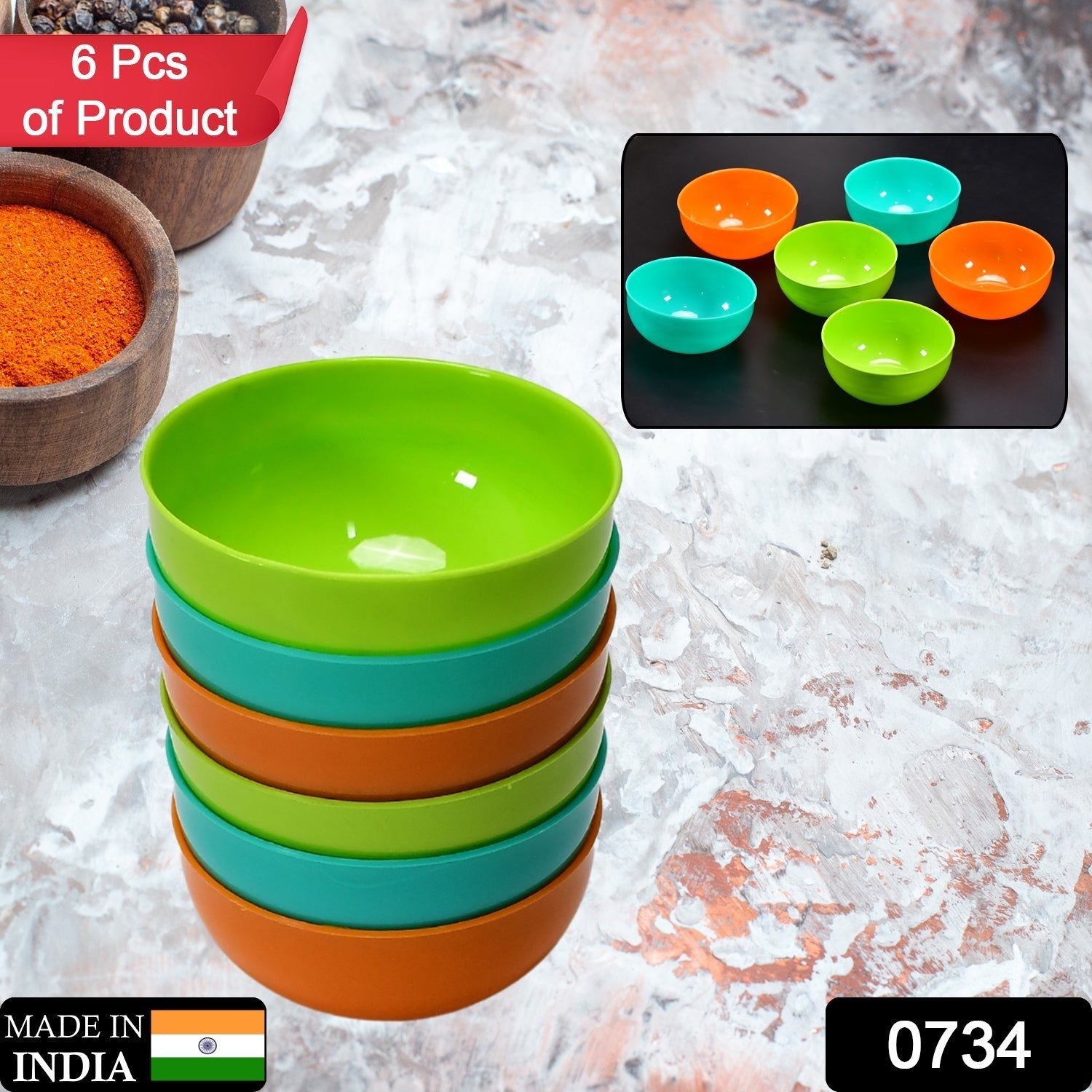 Soup Bowls for Daily Use for kitchen 6pcs - Springkart 