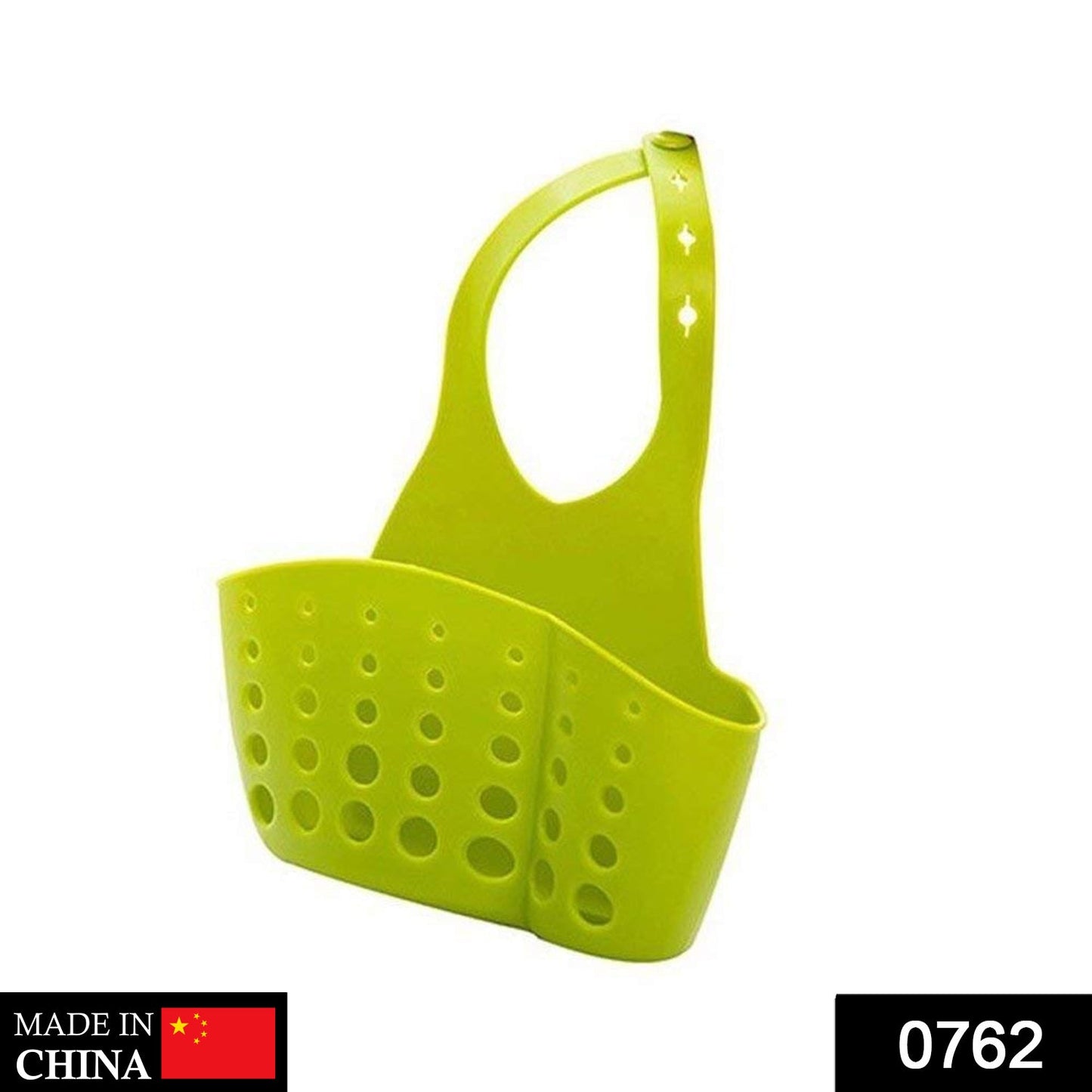 Adjustable Kitchen Bathroom Water Drainage Plastic Basket / Bag with Faucet Sink Caddy - Springkart 