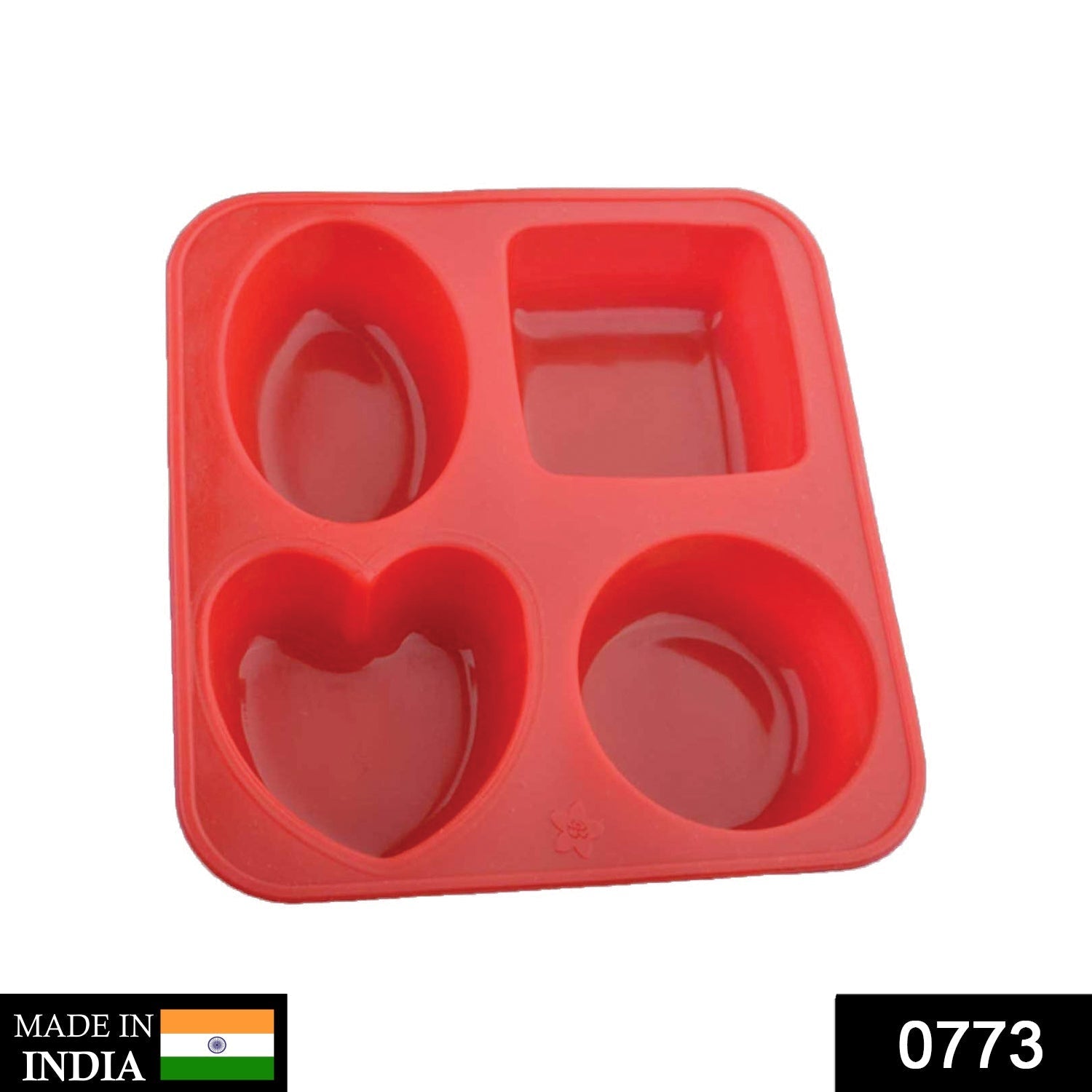 Silicone Circle, Square, Oval and Heart Shape Soap And Mini Cake Making Mould - Springkart 