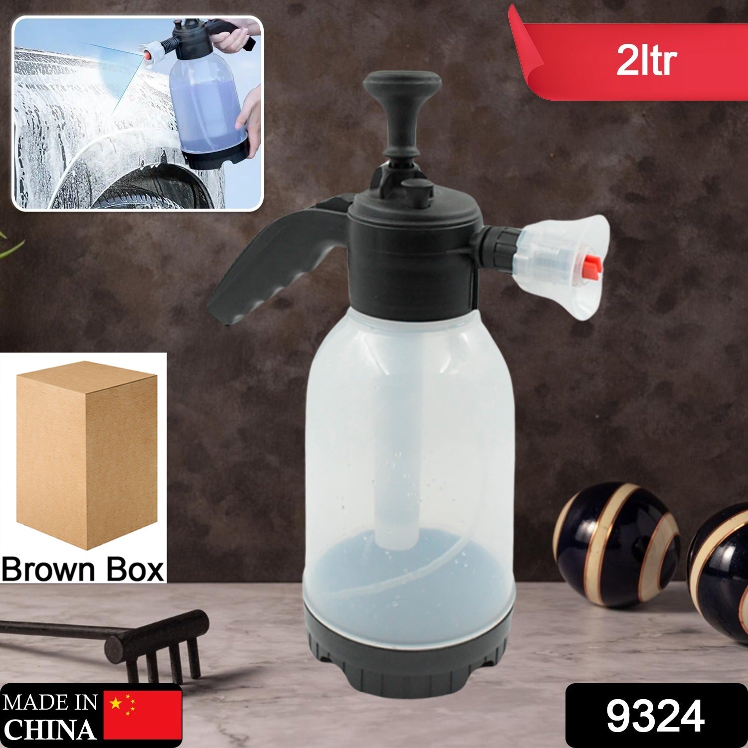 Pressure Sprayer 2 Litres Garden Sprayer Hand Pump Sprayer Foam Sprayer Watering Bottle for Indoor Plants Cleaning Outdoor Garden (2 Ltr.) - Springkart 