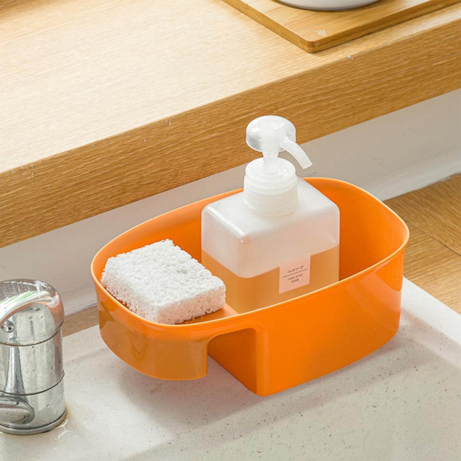 Kitchen Dish Drainer and Drying Rack Sink Basket for Washing Bowls Utensils Vegetables Fruits Storage Organiser - Springkart 