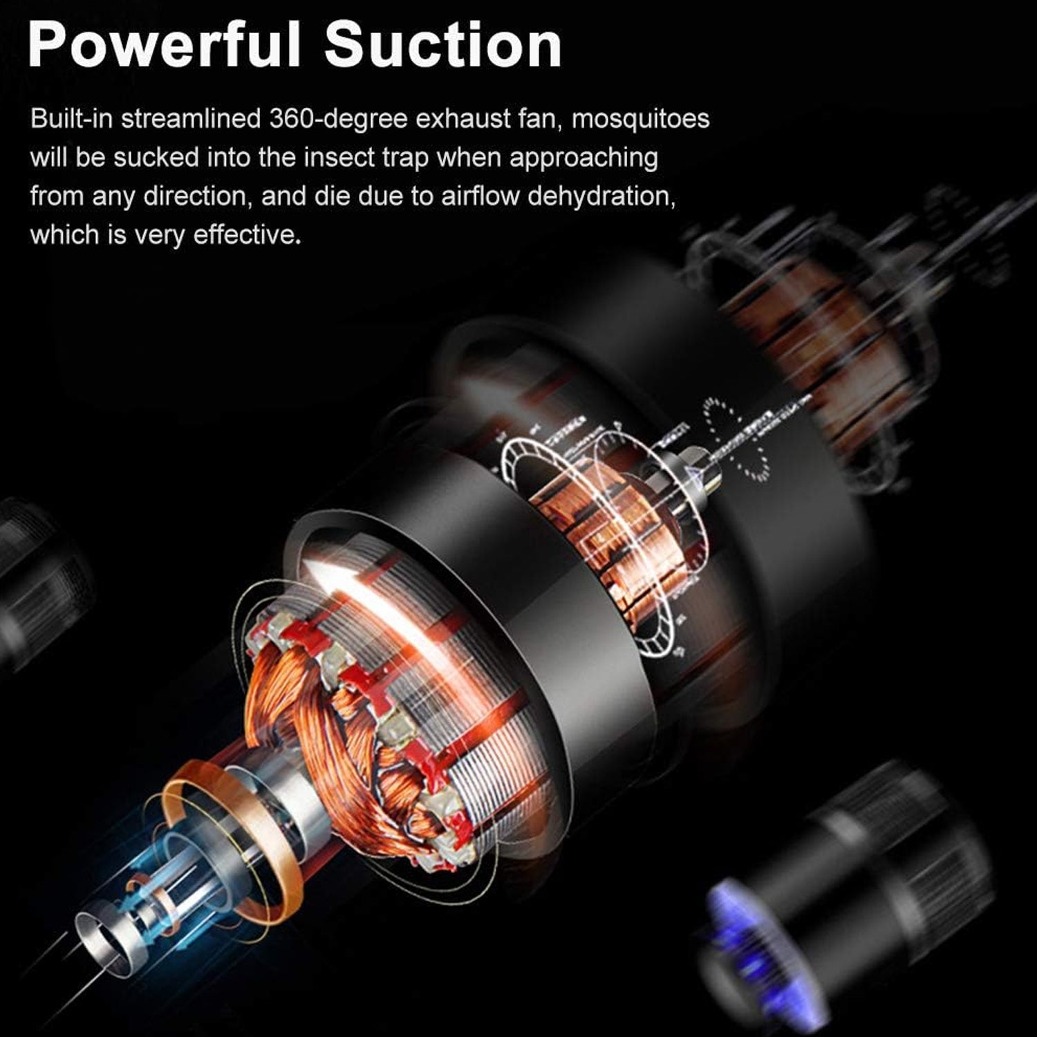 Mosquito Killer Light 5W USB Smart Optically Controlled Insect Killing Lamp Use Forbad room - Springkart 